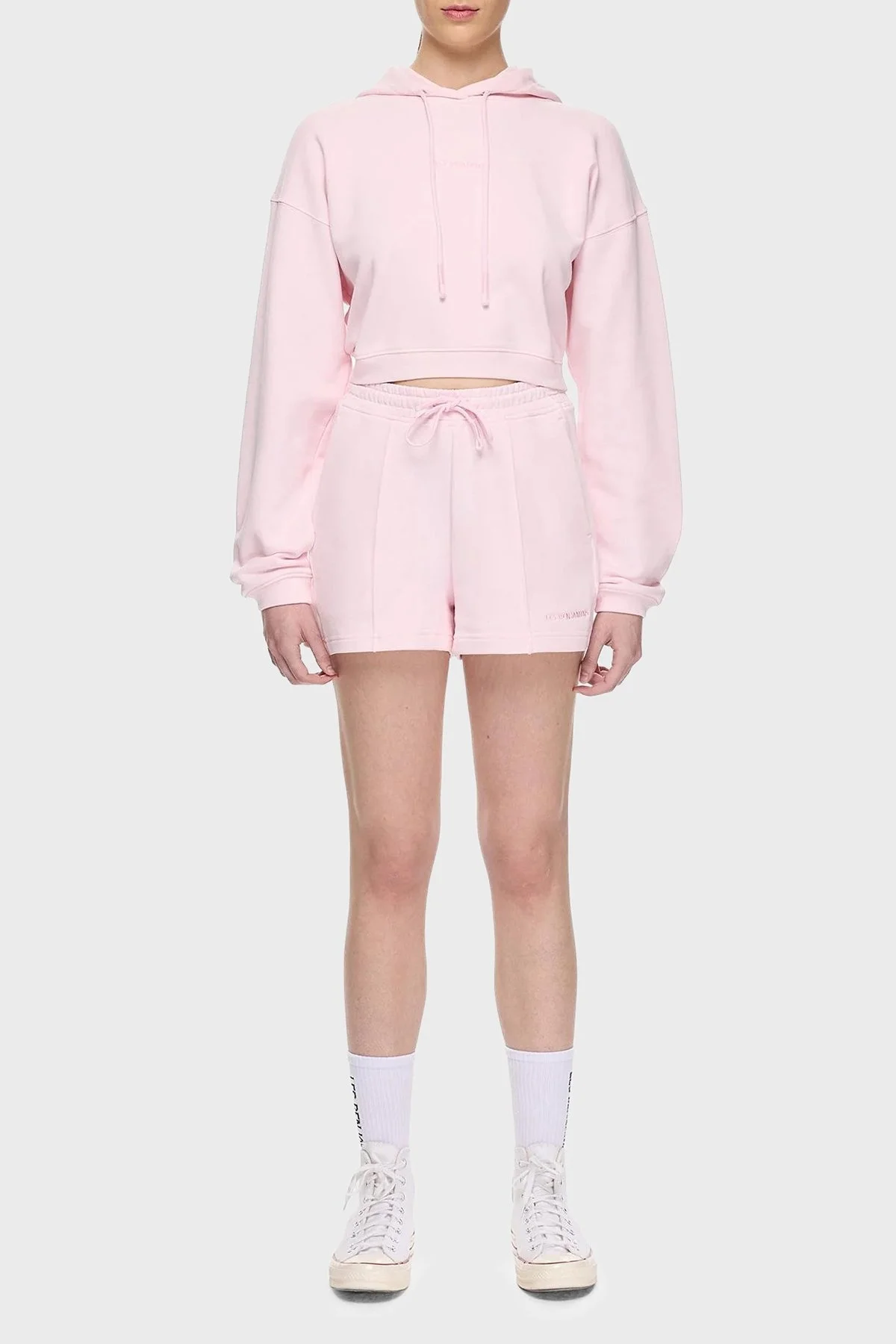 Les Benjamins % 100 Pamuk Regular Fit Yüksek Bel Çimalı Bayan Short LBNOOSESSFUSO-312 PEMBE - 9