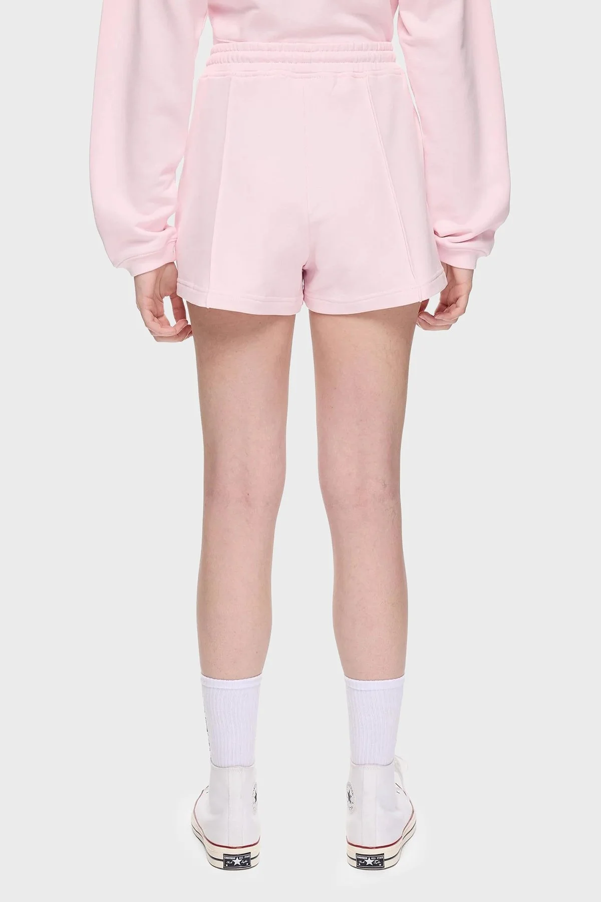 Les Benjamins % 100 Pamuk Regular Fit Yüksek Bel Çimalı Bayan Short LBNOOSESSFUSO-312 PEMBE - 12