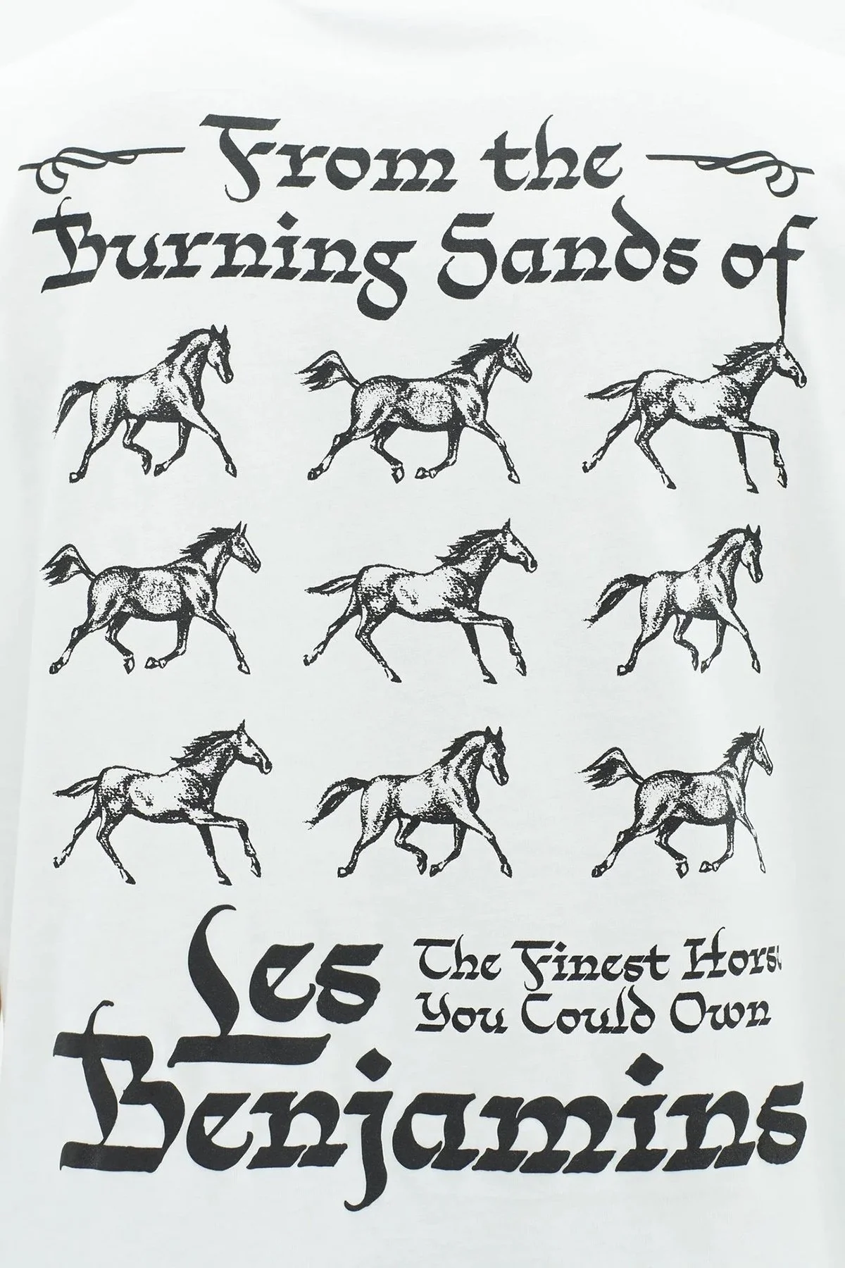 Les Benjamins % 100 Pamuk Relaxed Fit Bisiklet Yaka Erkek T Shirt LB23SSHOEMUTS-002 BEYAZ - 5