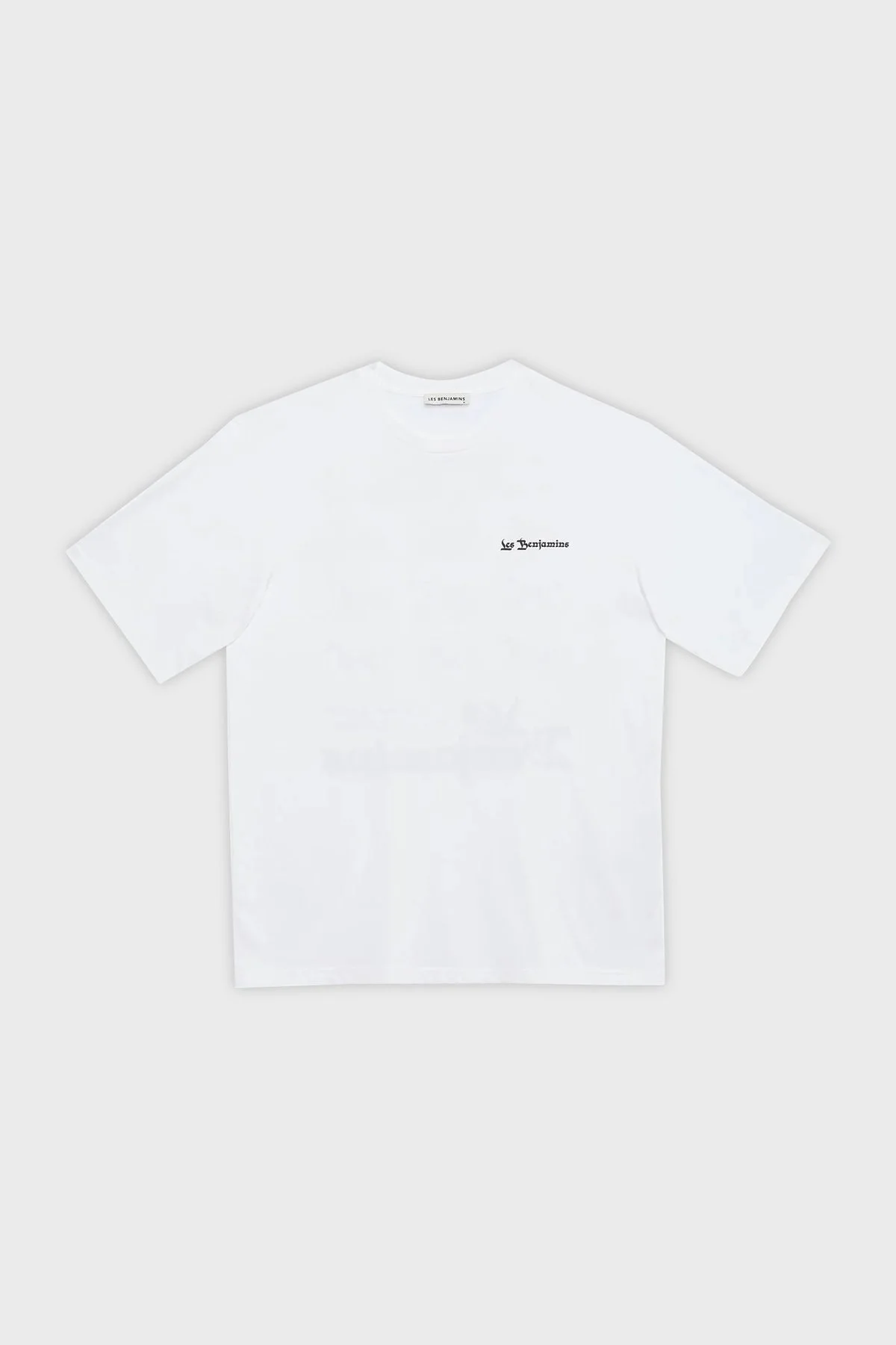 Les Benjamins % 100 Pamuk Relaxed Fit Bisiklet Yaka Erkek T Shirt LB23SSHOEMUTS-002 BEYAZ - 6