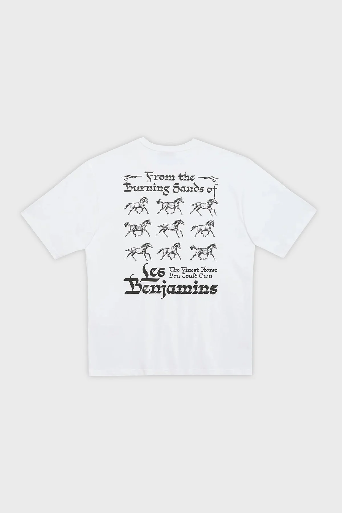 Les Benjamins % 100 Pamuk Relaxed Fit Bisiklet Yaka Erkek T Shirt LB23SSHOEMUTS-002 BEYAZ - 7