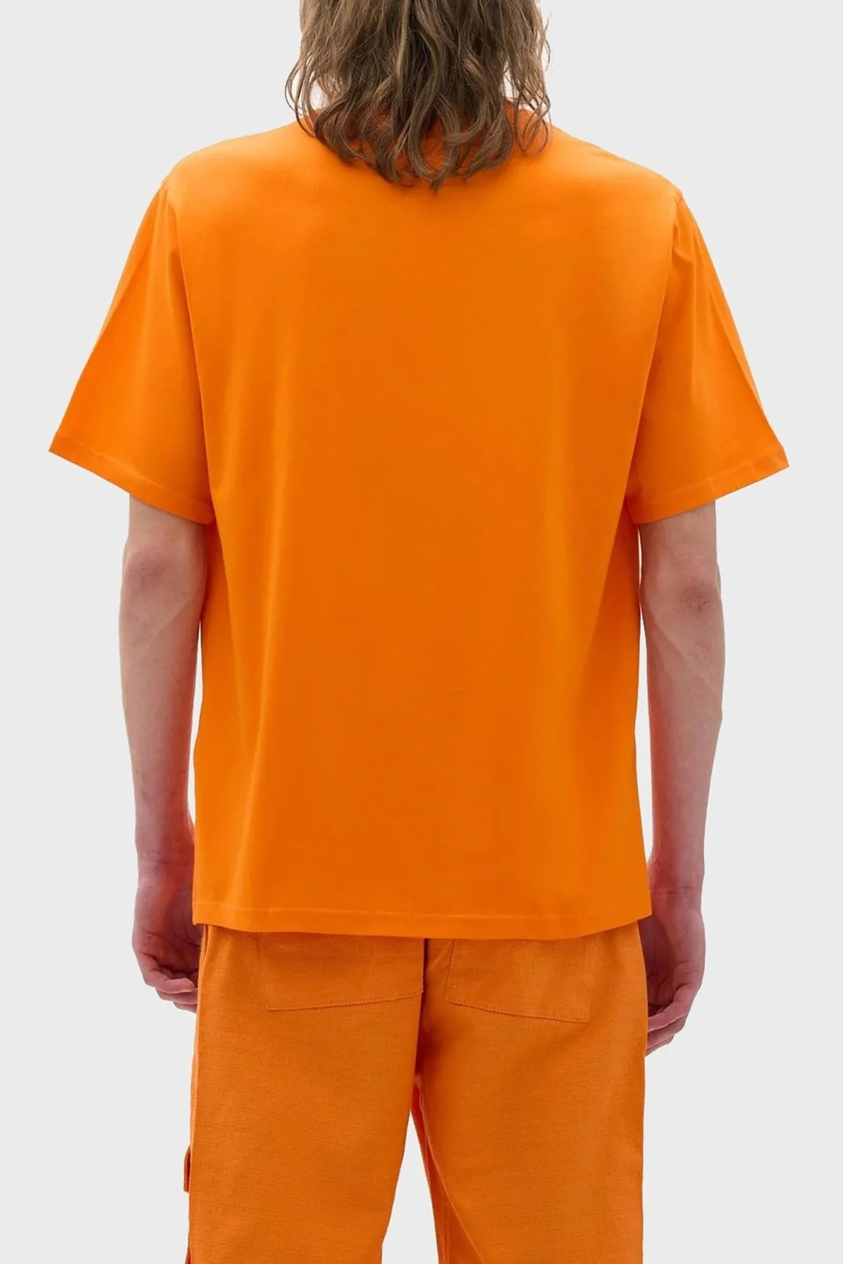 Les Benjamins % 100 Pamuk Relaxed Fit Bisiklet Yaka Erkek T Shirt LB23SSHOEMUTS-005 TURUNCU - 2