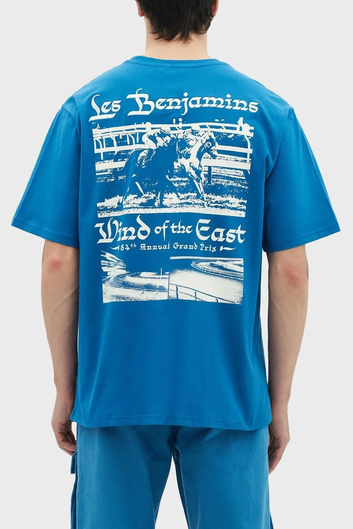 Les Benjamins % 100 Pamuk Relaxed Fit Bisiklet Yaka Erkek T Shirt LB23SSHOEMUTS-007 LACİVERT - 2