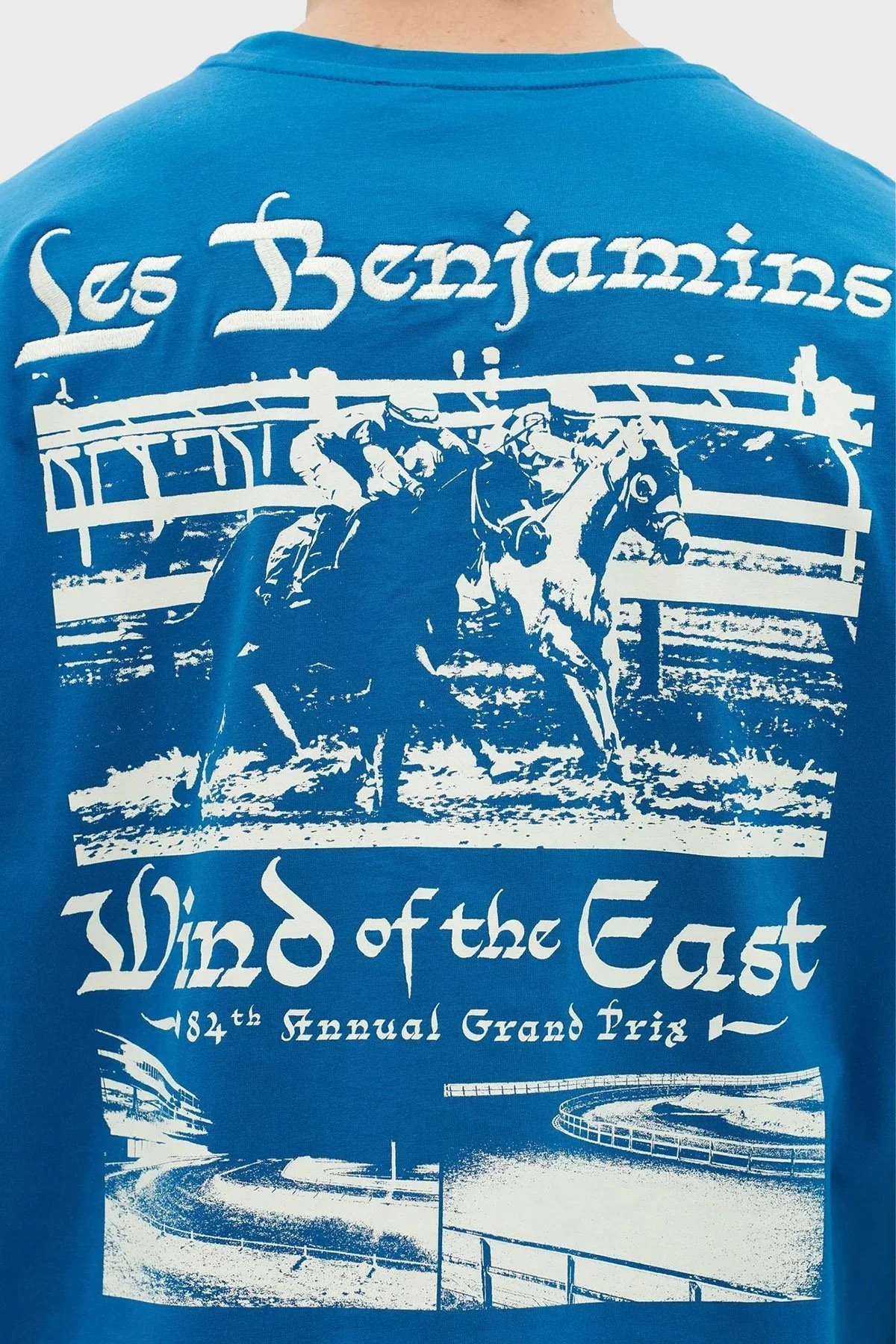 Les Benjamins % 100 Pamuk Relaxed Fit Bisiklet Yaka Erkek T Shirt LB23SSHOEMUTS-007 LACİVERT - 6