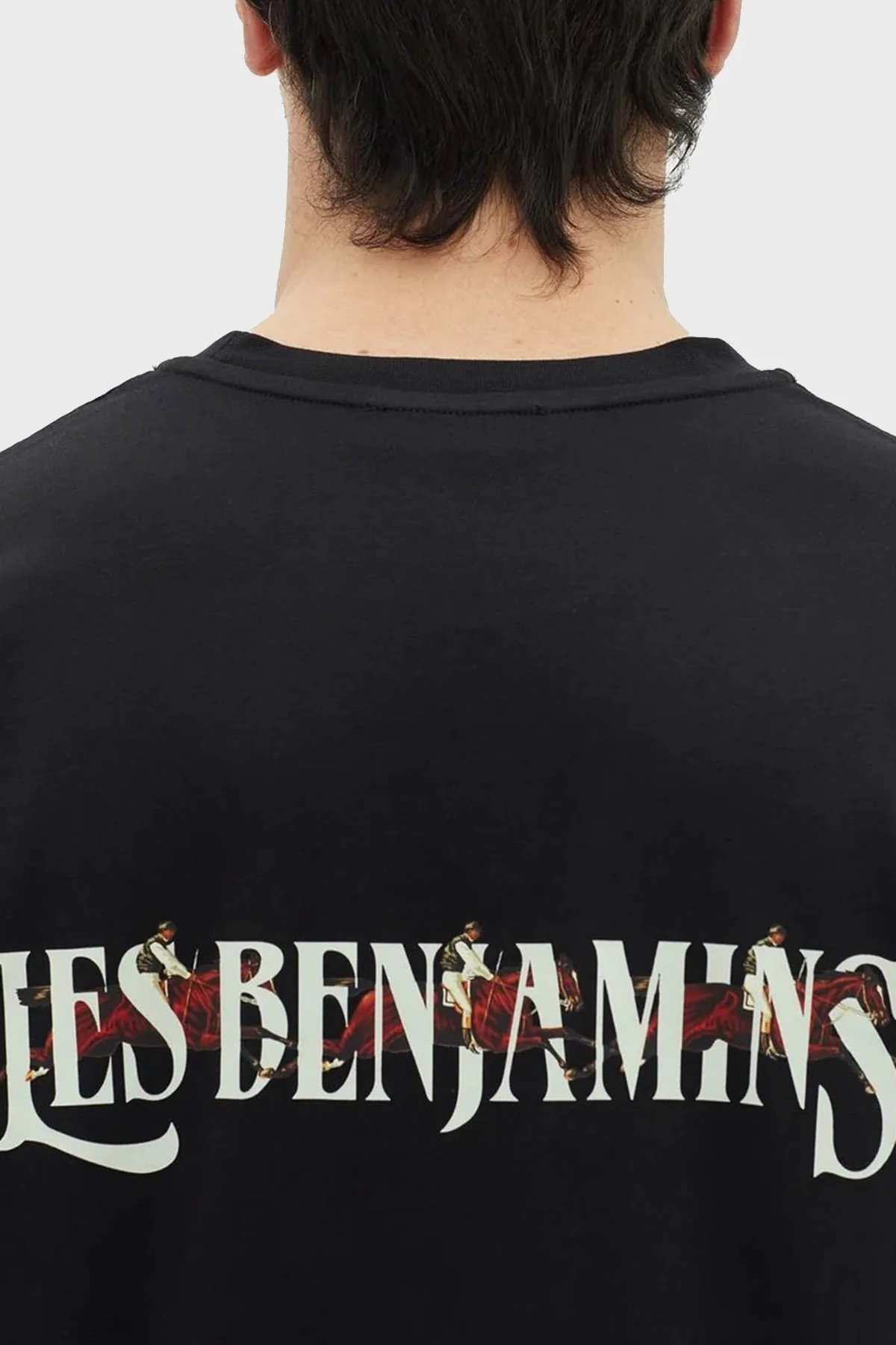 Les Benjamins % 100 Pamuk Relaxed Fit Bisiklet Yaka Erkek T Shirt LB23SSHOEMUTS-012 SİYAH - 5