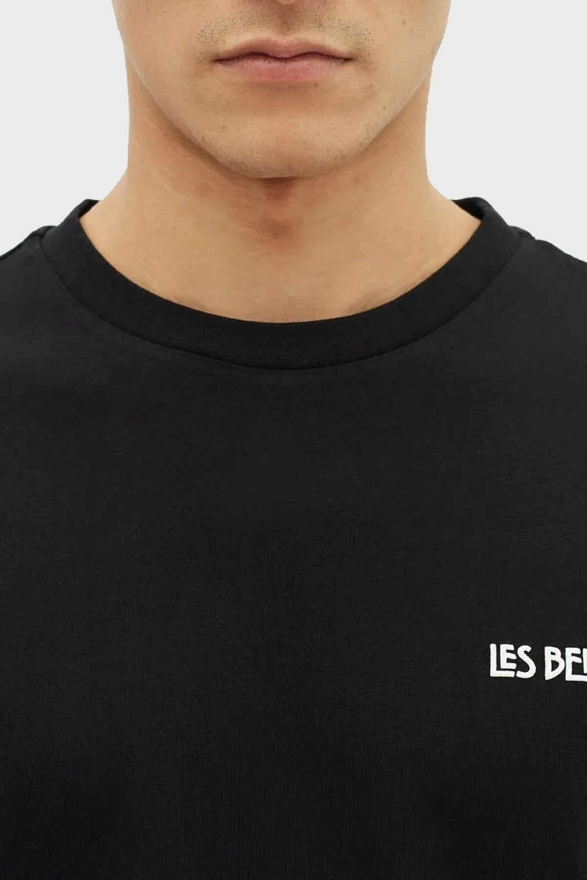 Les Benjamins % 100 Pamuk Relaxed Fit Bisiklet Yaka Erkek T Shirt LB23SSHOEMUTS-014 SİYAH - 3