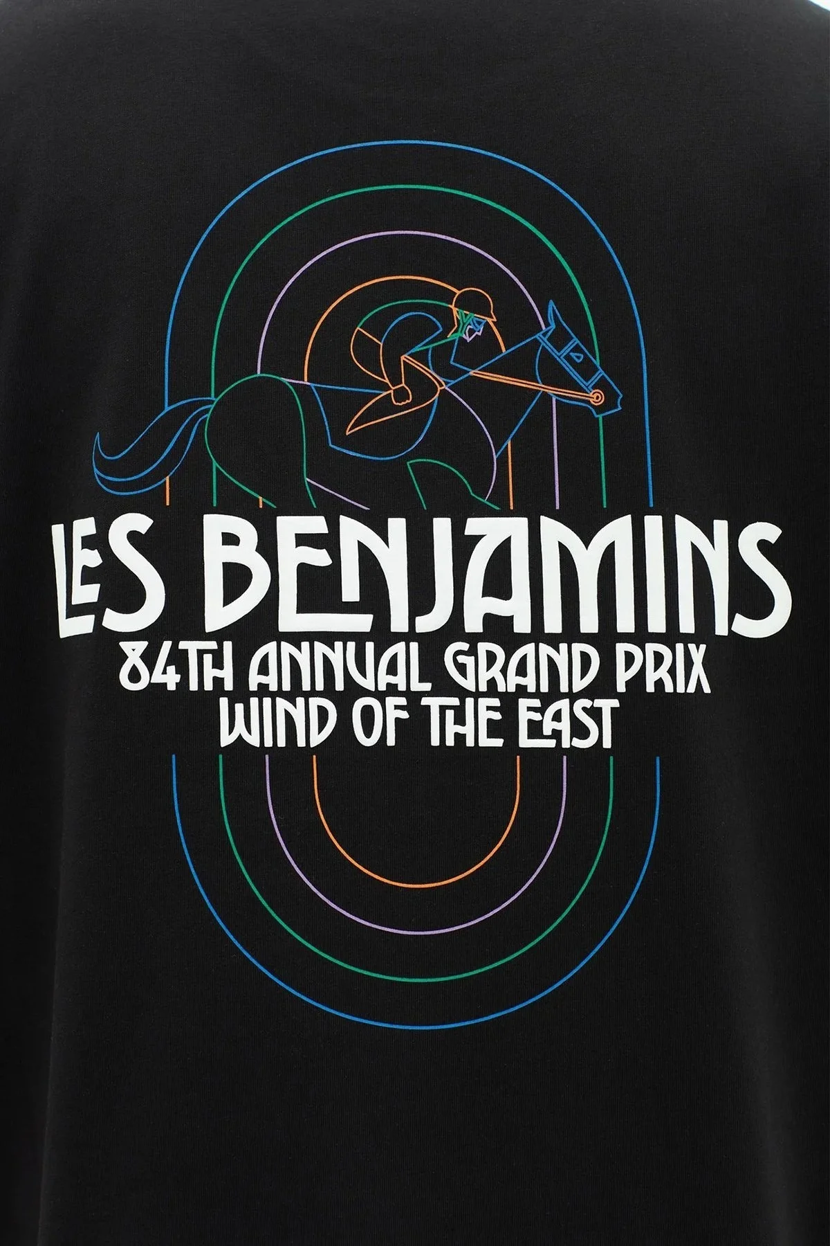 Les Benjamins % 100 Pamuk Relaxed Fit Bisiklet Yaka Erkek T Shirt LB23SSHOEMUTS-014 SİYAH - 6