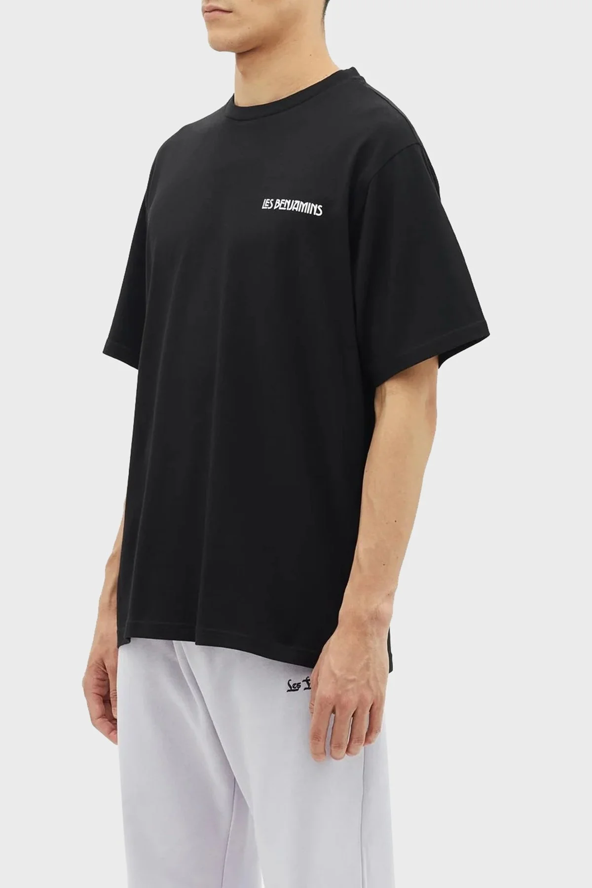 Les Benjamins % 100 Pamuk Relaxed Fit Bisiklet Yaka Erkek T Shirt LB23SSHOEMUTS-014 SİYAH - 8