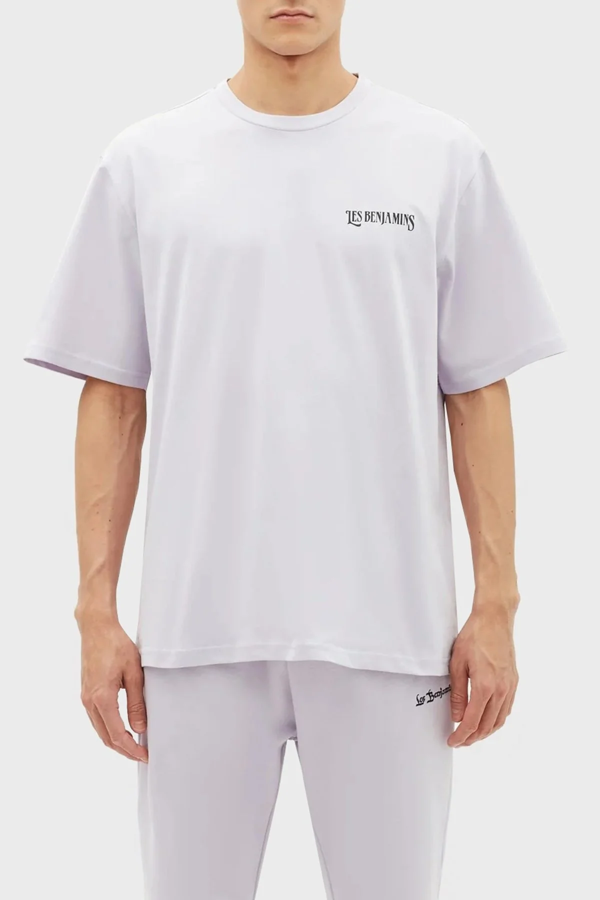 Les Benjamins % 100 Pamuk Relaxed Fit Bisiklet Yaka Erkek T Shirt LB23SSHOEMUTS-019 LİLA - 2