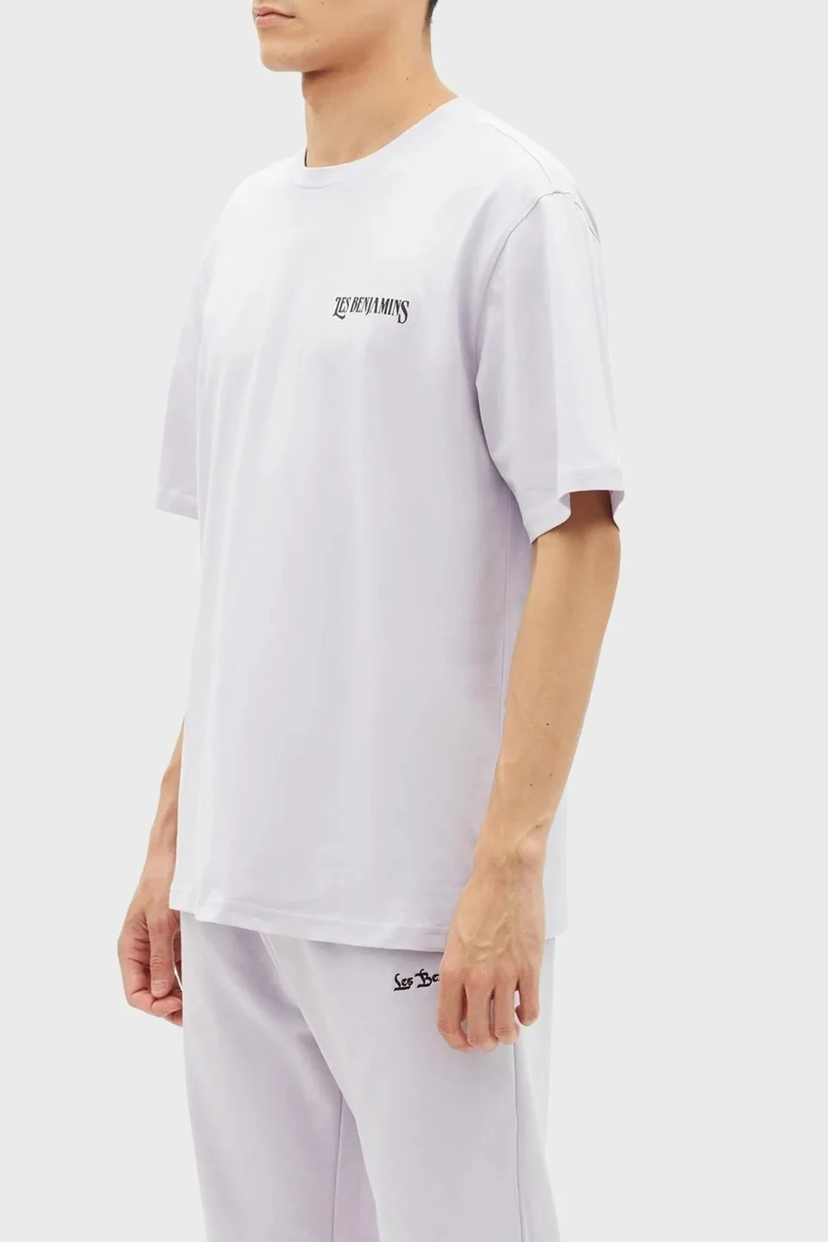 Les Benjamins % 100 Pamuk Relaxed Fit Bisiklet Yaka Erkek T Shirt LB23SSHOEMUTS-019 LİLA - 4