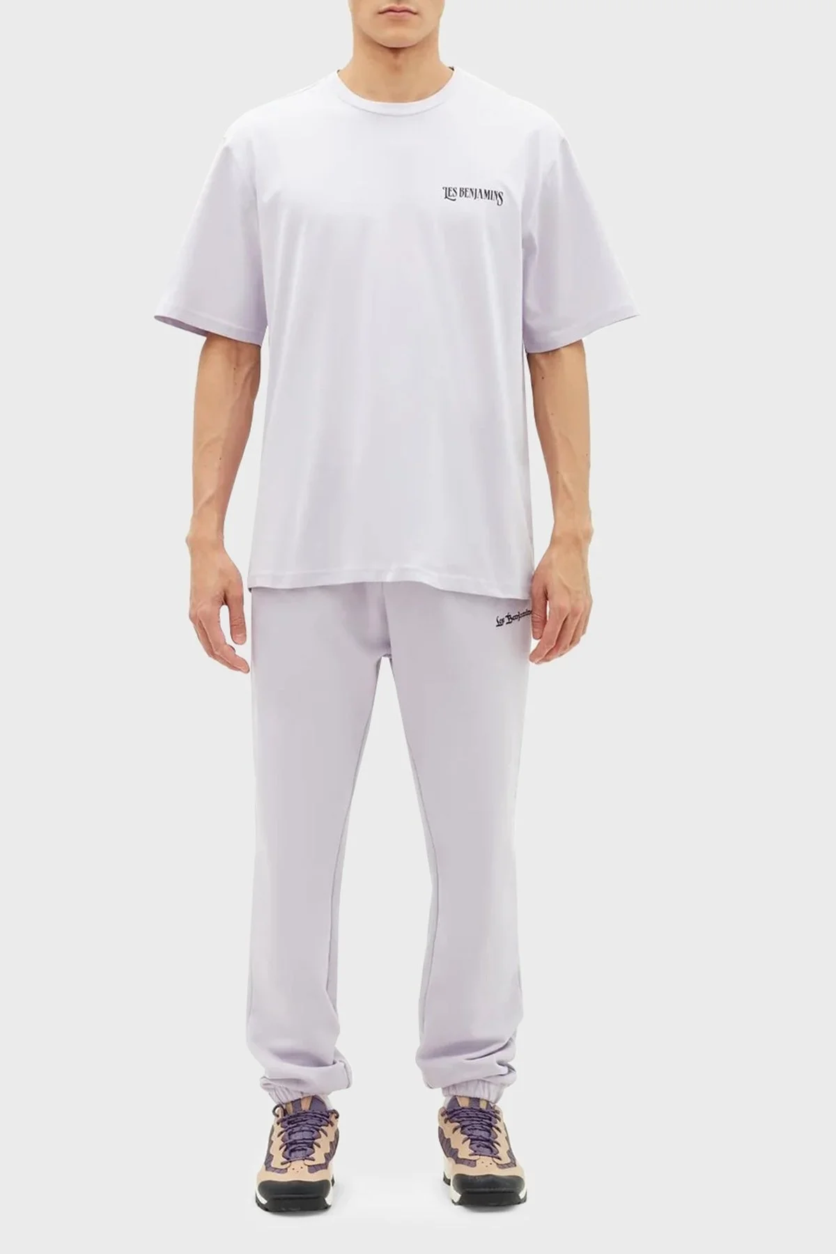 Les Benjamins % 100 Pamuk Relaxed Fit Bisiklet Yaka Erkek T Shirt LB23SSHOEMUTS-019 LİLA - 5