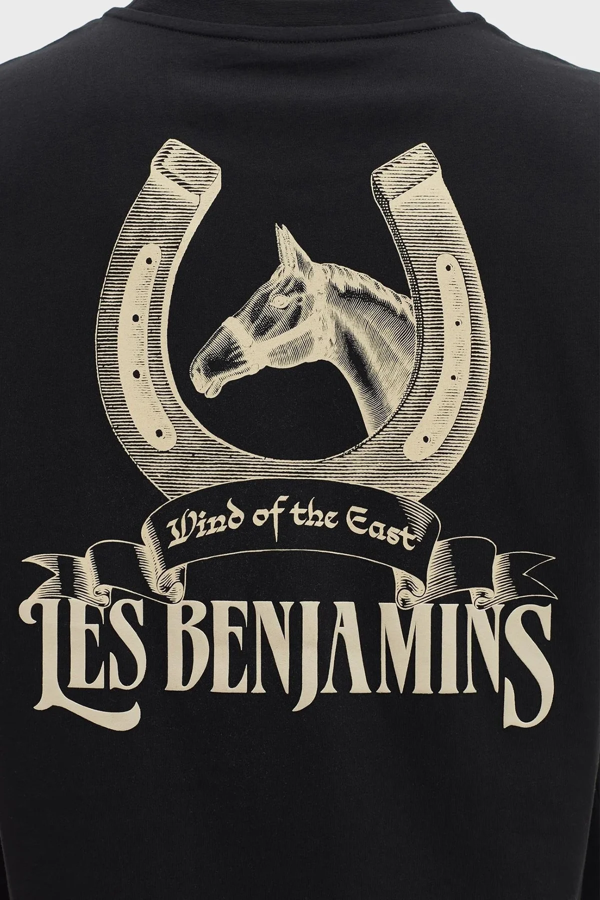 Les Benjamins % 100 Pamuk Relaxed Fit Bisiklet Yaka Erkek T Shirt LB23SSHOEMUTS-021 SİYAH - 4