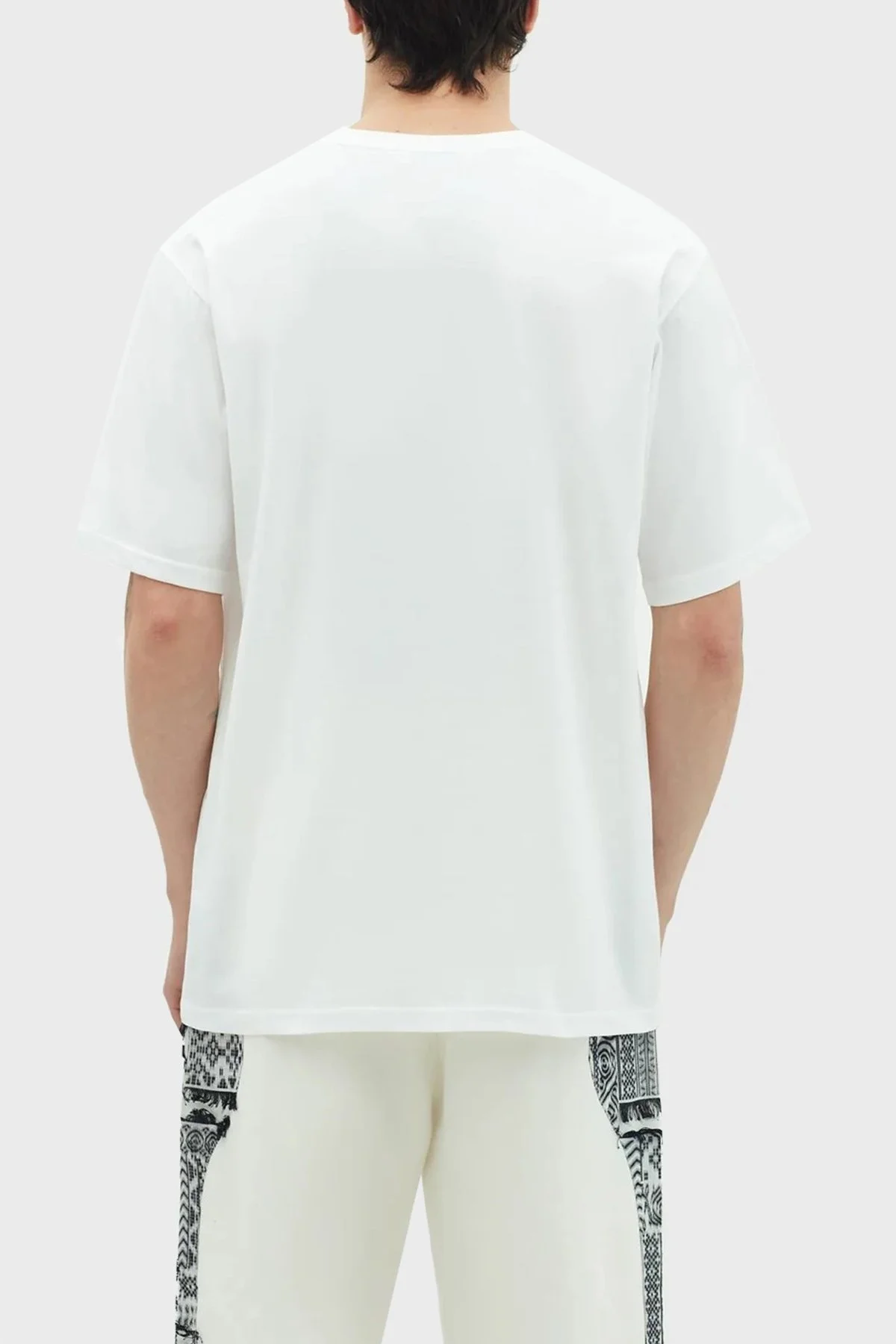 Les Benjamins % 100 Pamuk Relaxed Fit Bisiklet Yaka Erkek T Shirt LB23SSHOEMUTS-024 BEYAZ - 3