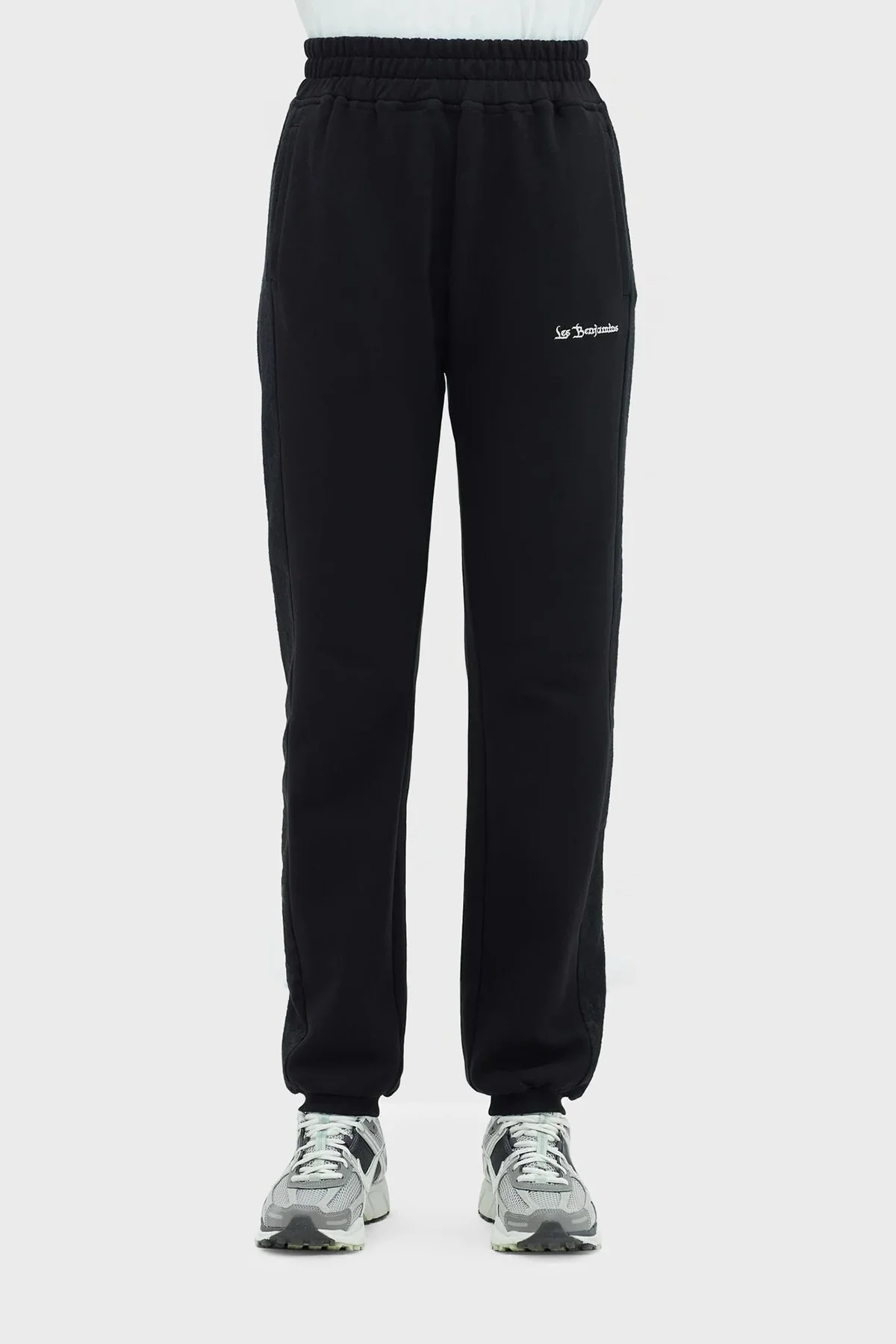 Les Benjamins % 100 Pamuk Yüksek Bel Relaxed Fit Jogger Spor Bayan Pantolon LB23SSHOEFUSP-001 SİYAH - 2