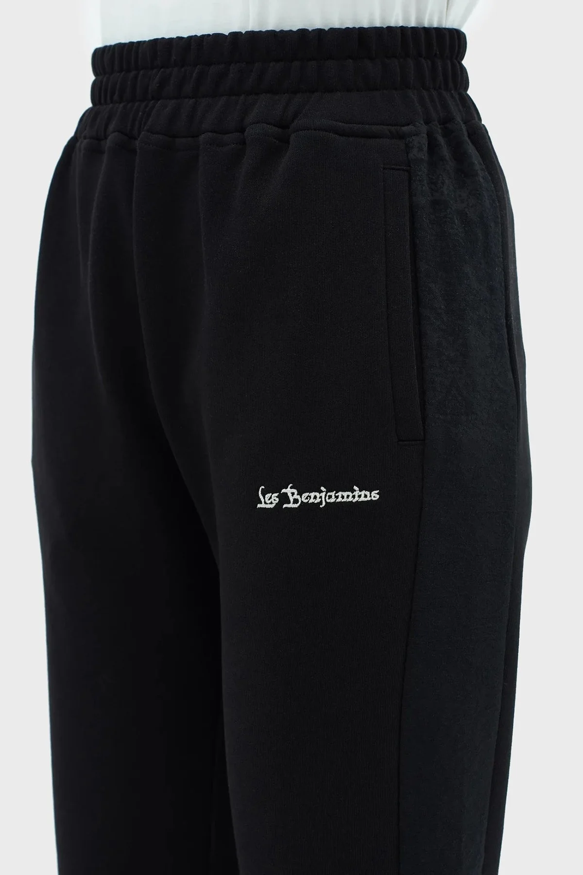 Les Benjamins % 100 Pamuk Yüksek Bel Relaxed Fit Jogger Spor Bayan Pantolon LB23SSHOEFUSP-001 SİYAH - 5