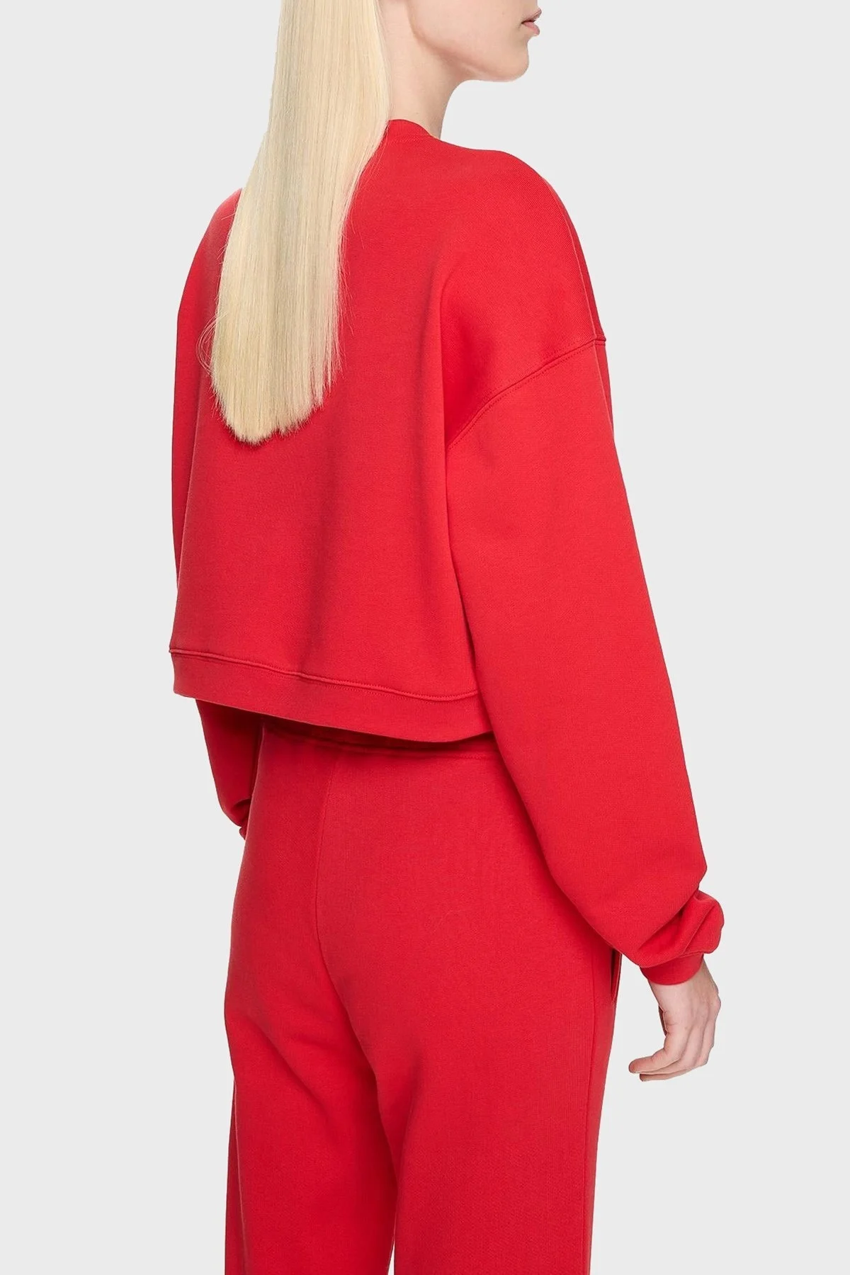 Les Benjamins % 100 Pamuklu Relaxed Fit Bisiklet Yaka Bayan Sweat LB24FWESSFUSW-302 KIRMIZI - 9