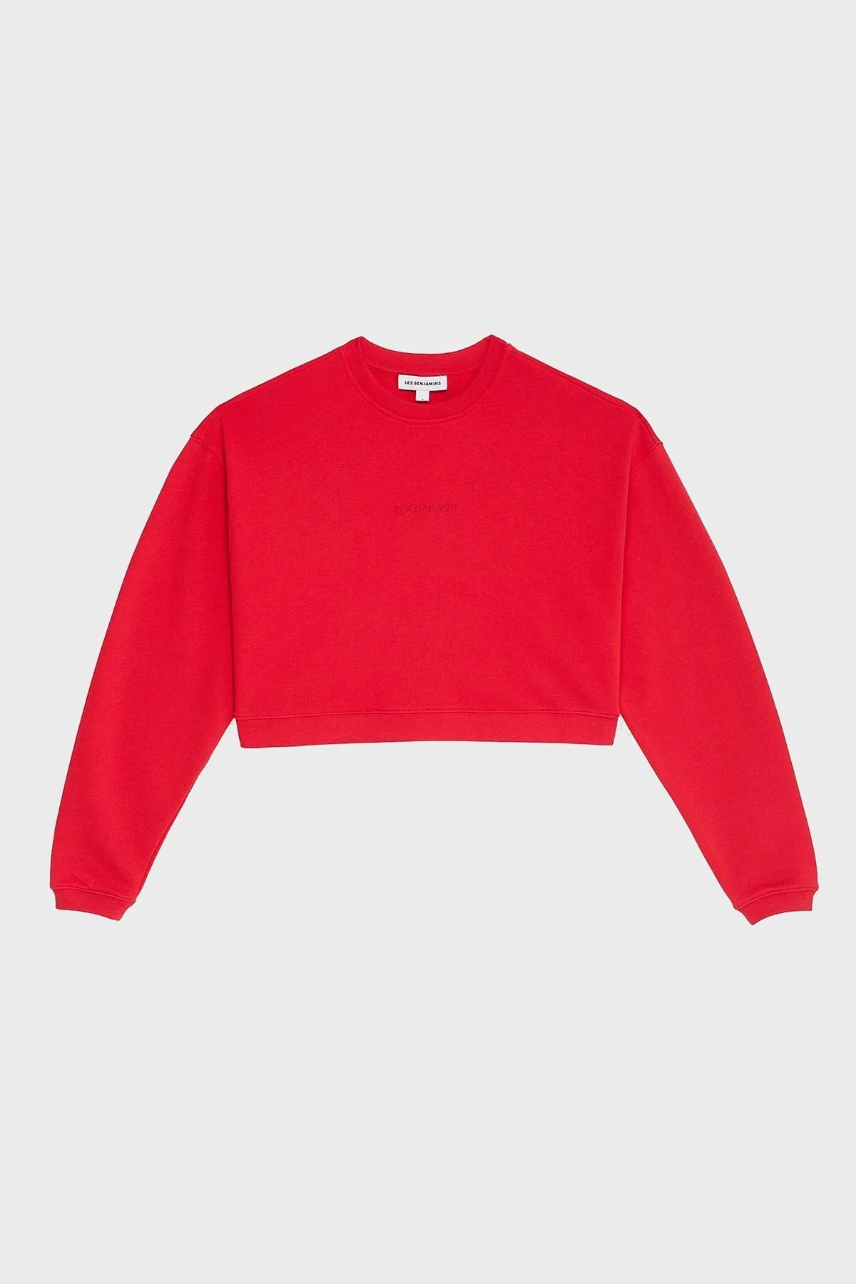 Les Benjamins % 100 Pamuklu Relaxed Fit Bisiklet Yaka Bayan Sweat LB24FWESSFUSW-302 KIRMIZI - 12