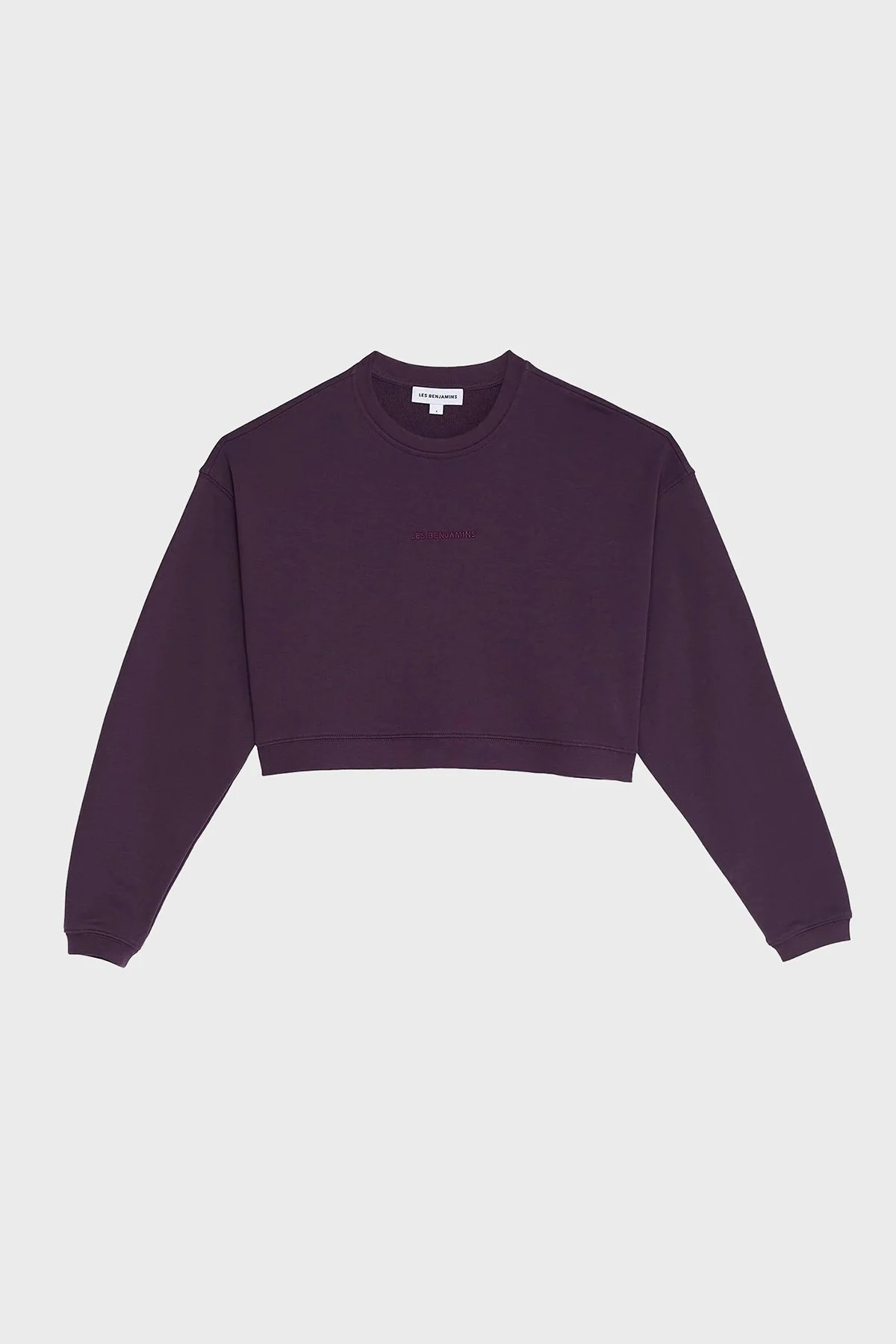 Les Benjamins % 100 Pamuklu Relaxed Fit Bisiklet Yaka Bayan Sweat LB24FWESSFUSW-303 MOR - 6