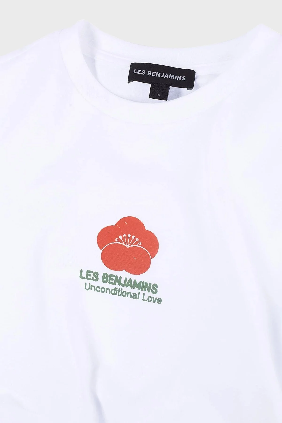 Les Benjamins Baskılı % 100 Pamuk Loose Fit Crop Bayan T Shirt LB25SSUNLFUTS-025 BEYAZ - 5