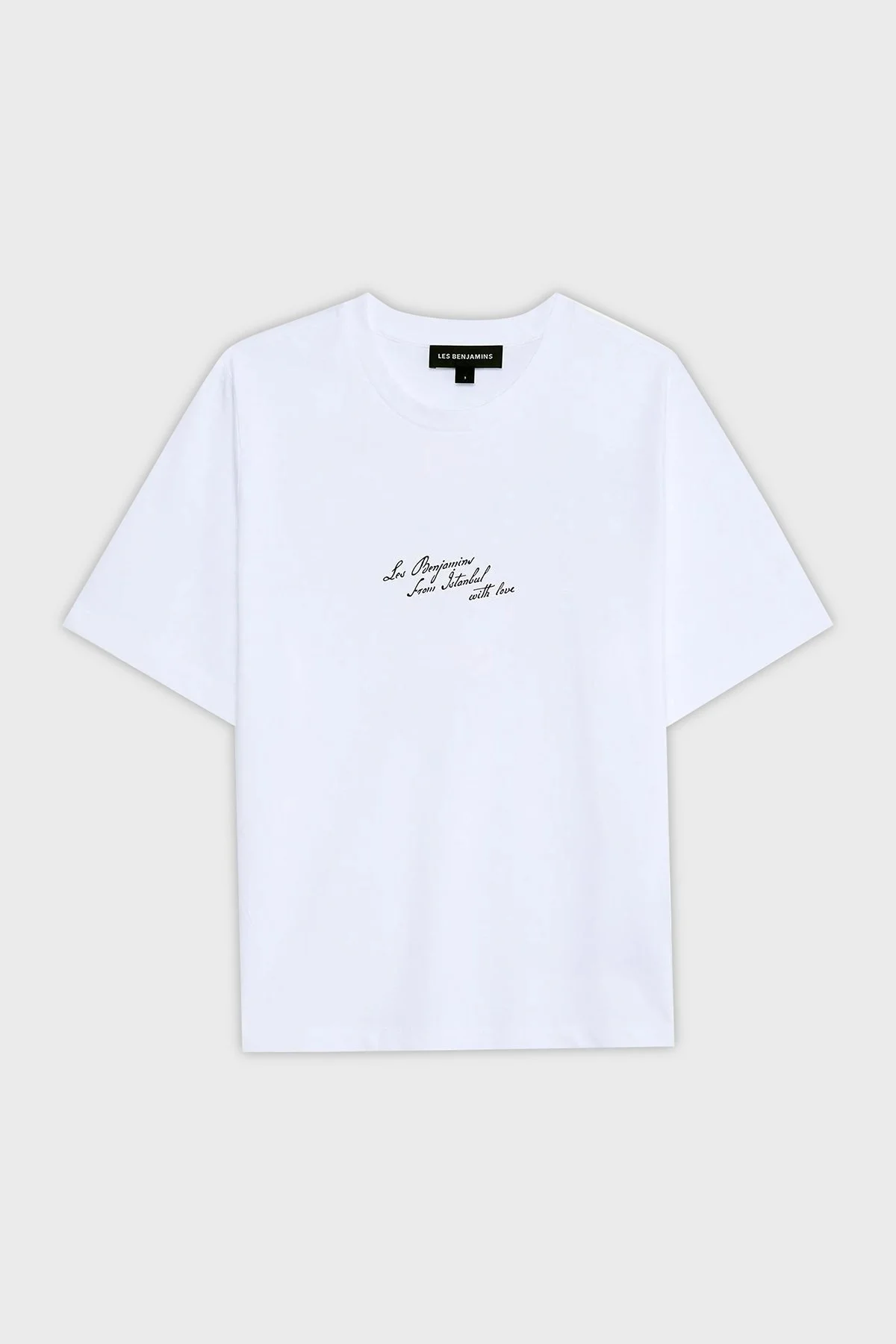 Les Benjamins Baskılı % 100 Pamuk Regular Fit Bisiklet Yaka Bayan T Shirt LB25SSUNLFUTS-030 BEYAZ - 6