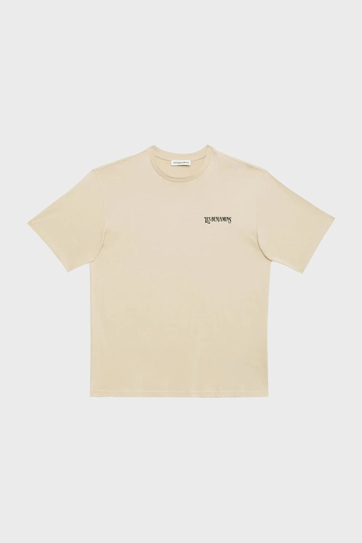 Les Benjamins Baskılı % 100 Pamuk Relaxed Fit Bisiklet Yaka Erkek T Shirt LB23SSHOEMUTS-009 EKRU - 6