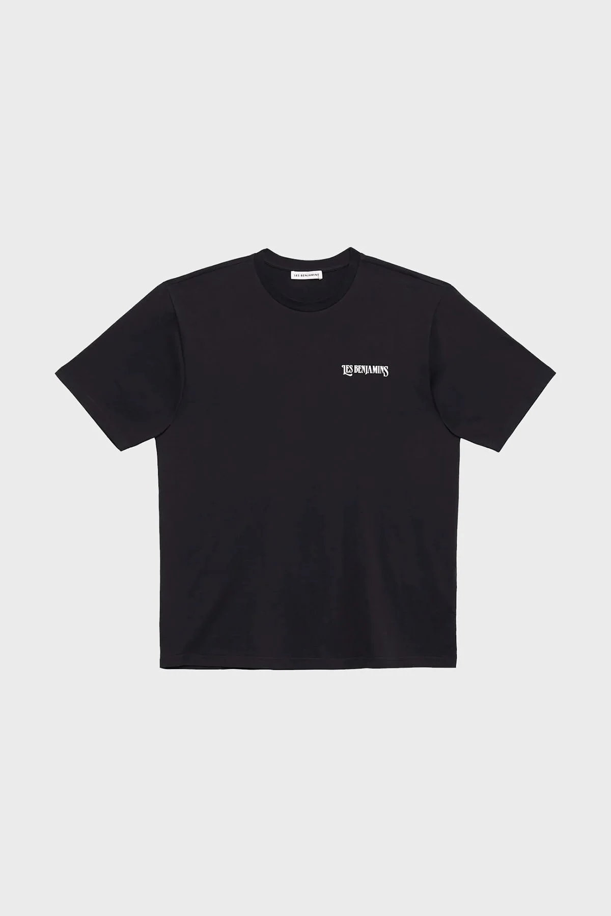 Les Benjamins Baskılı % 100 Pamuk Relaxed Fit Bisiklet Yaka Erkek T Shirt LB23SSHOEMUTS-010 SİYAH - 5