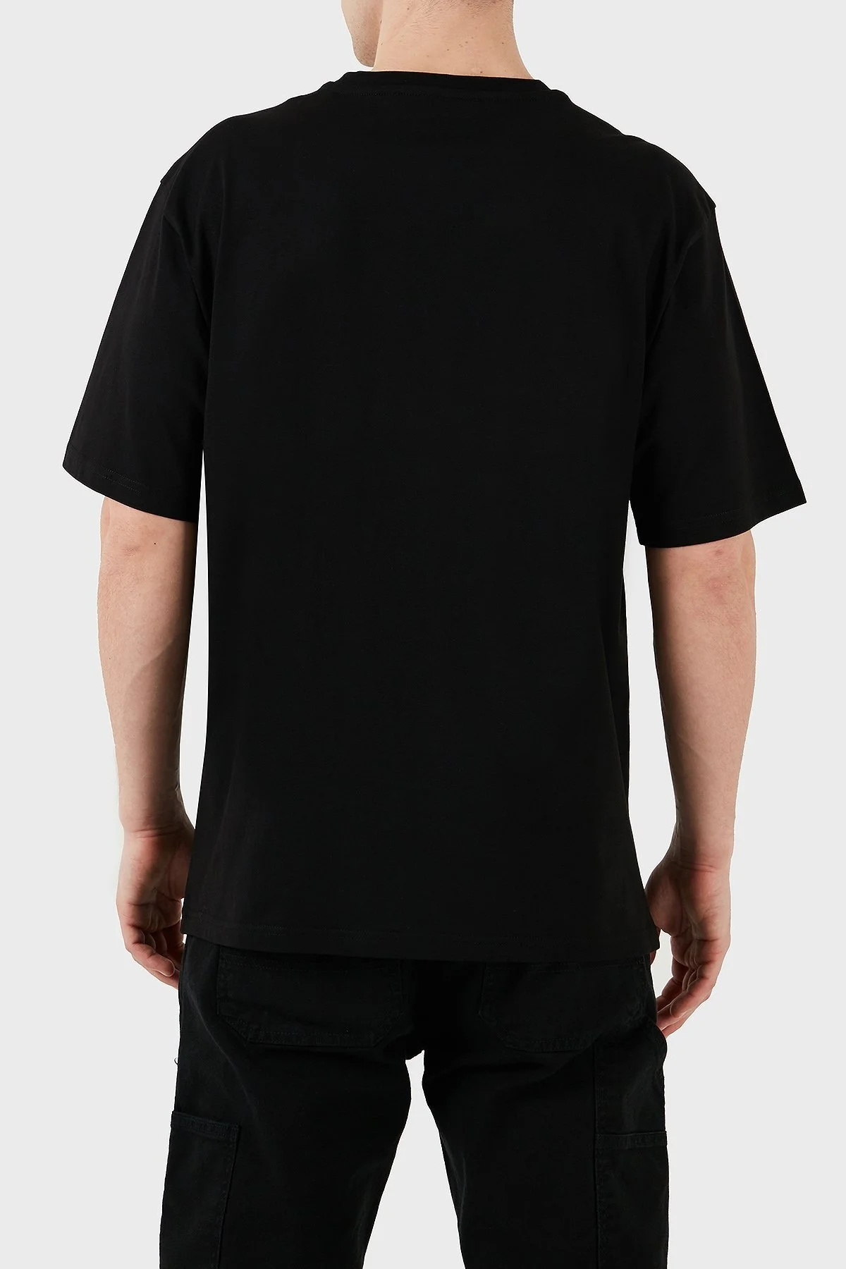 Les Benjamins Baskılı Relaxed Fit Pamuklu Bisiklet Yaka Erkek T Shirt LB25SSUNLMUTS-011 SİYAH - 3