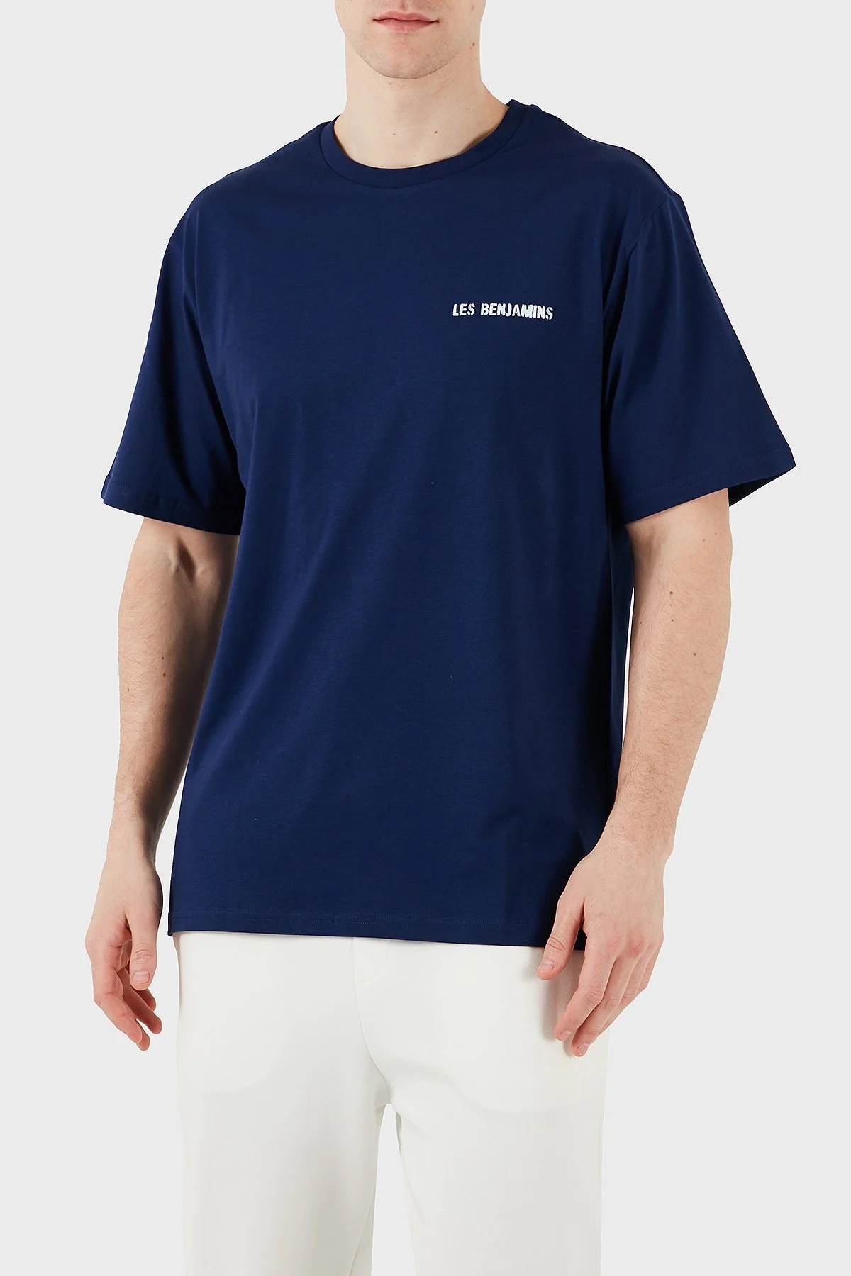 Les Benjamins Baskılı Relaxed Fit Pamuklu Bisiklet Yaka Erkek T Shirt LB25SSUNLMUTS-017 SAKS - 3