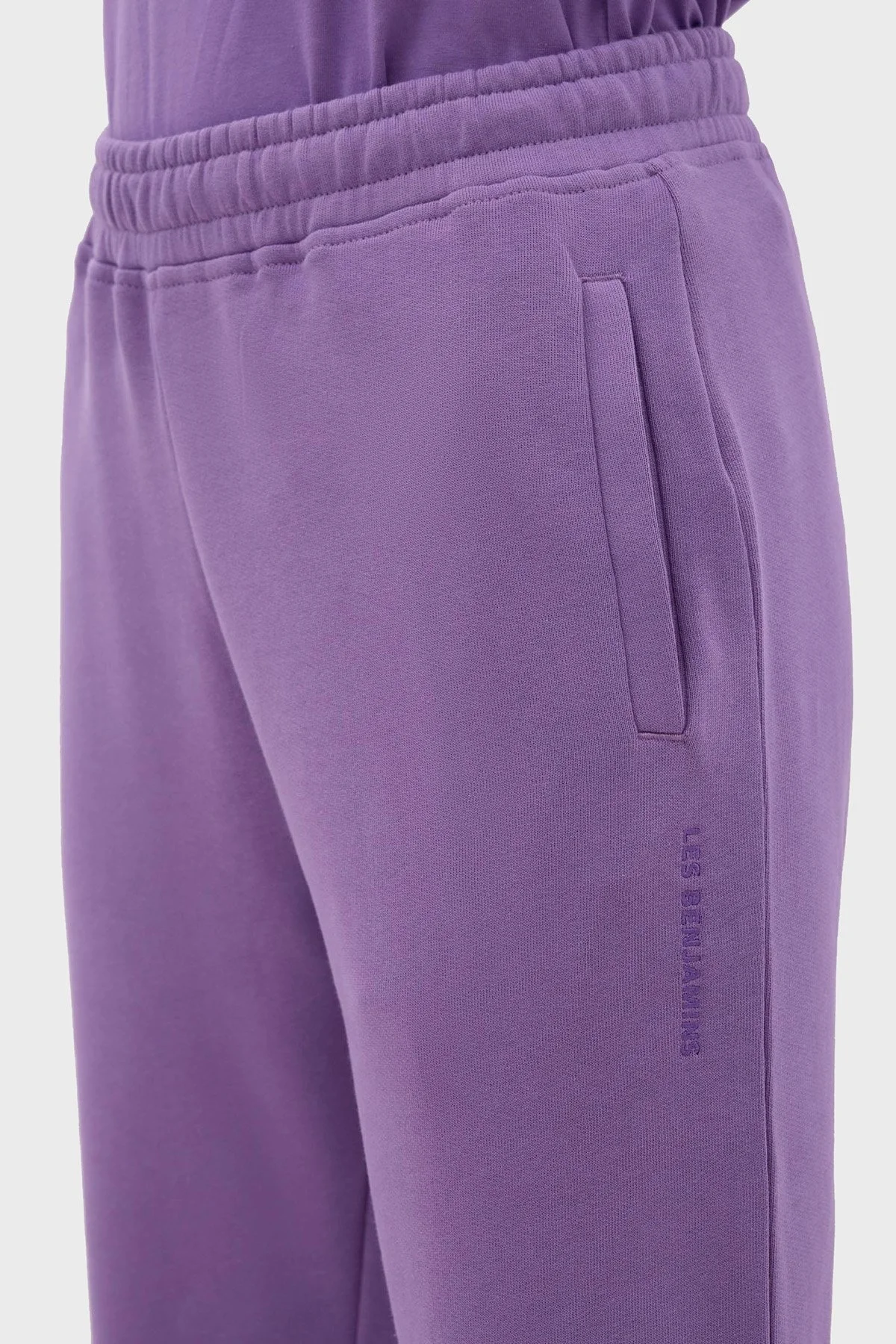 Les Benjamins Belden Bağlamalı % 100 Pamuk Regular Fit Jogger Bayan Pantolon LB23FWESSFUSP-304 LİLA - 6