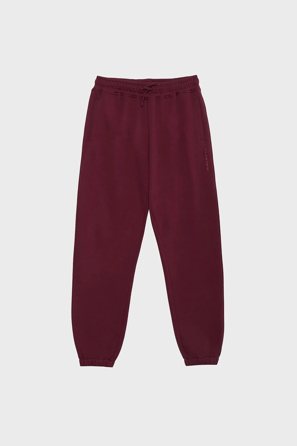 Les Benjamins Belden Bağlamalı % 100 Pamuk Relaxed Fit Jogger Erkek Pantolon LB23FWESSMUSP-301 BORDO - 6