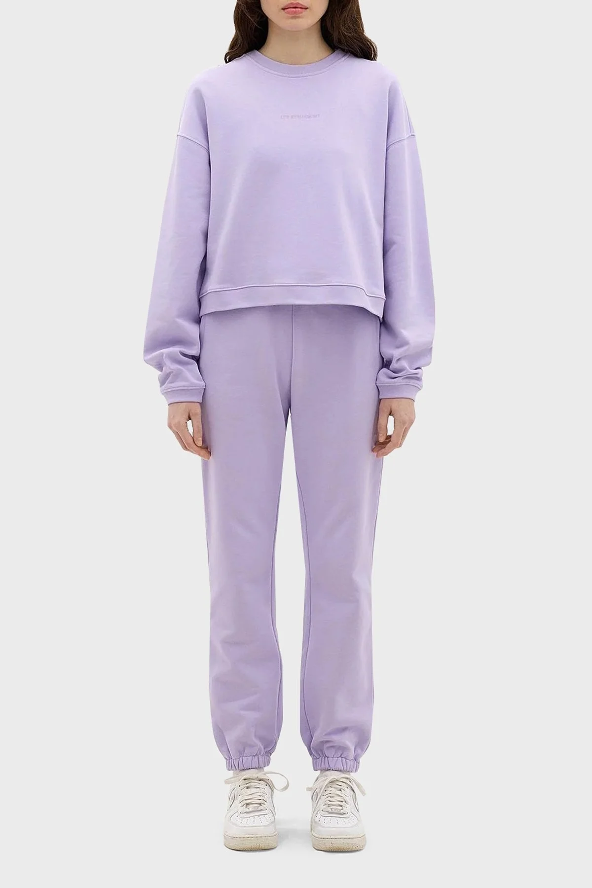 Les Benjamins Belden Bağlamalı Cepli % 100 Pamuk Bayan Pantolon LB24SSESSFUSP-303 LİLA - 1