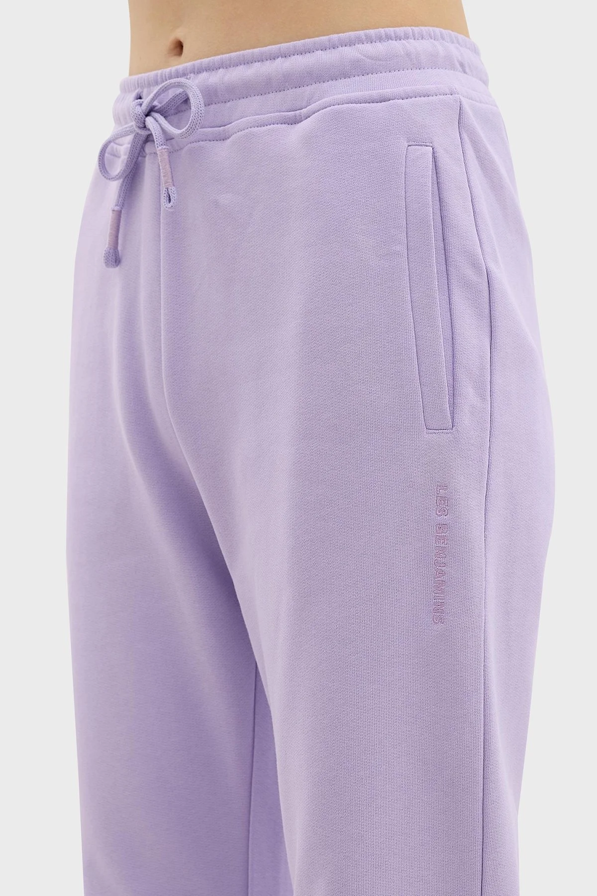 Les Benjamins Belden Bağlamalı Cepli % 100 Pamuk Bayan Pantolon LB24SSESSFUSP-303 LİLA - 5