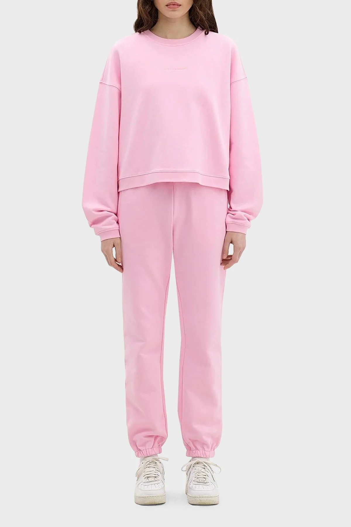 Les Benjamins Belden Bağlamalı Cepli % 100 Pamuk Bayan Pantolon LB24SSESSFUSP-305 PEMBE - 7