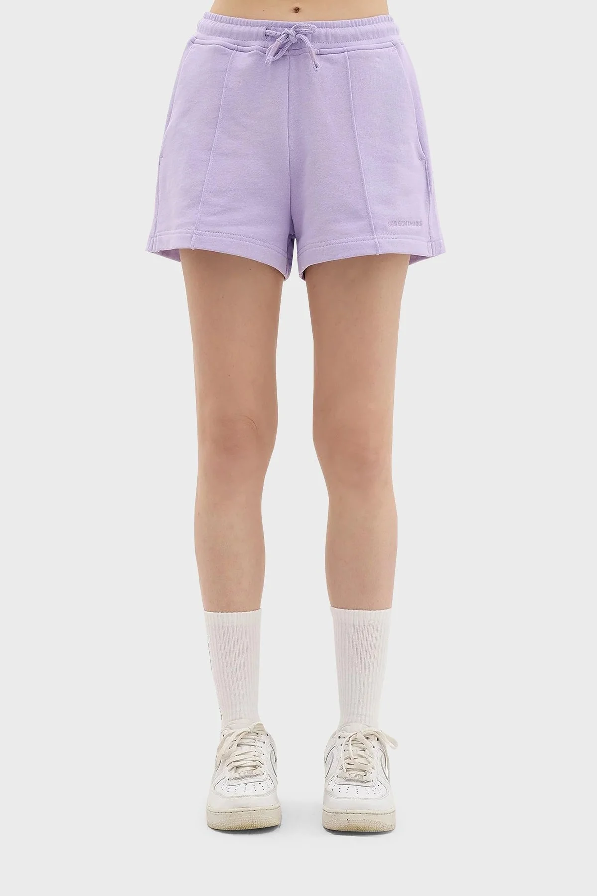 Les Benjamins Belden Bağlamalı Cepli % 100 Pamuk Bayan Short LB24SSESSFUSO-303 LİLA - 7