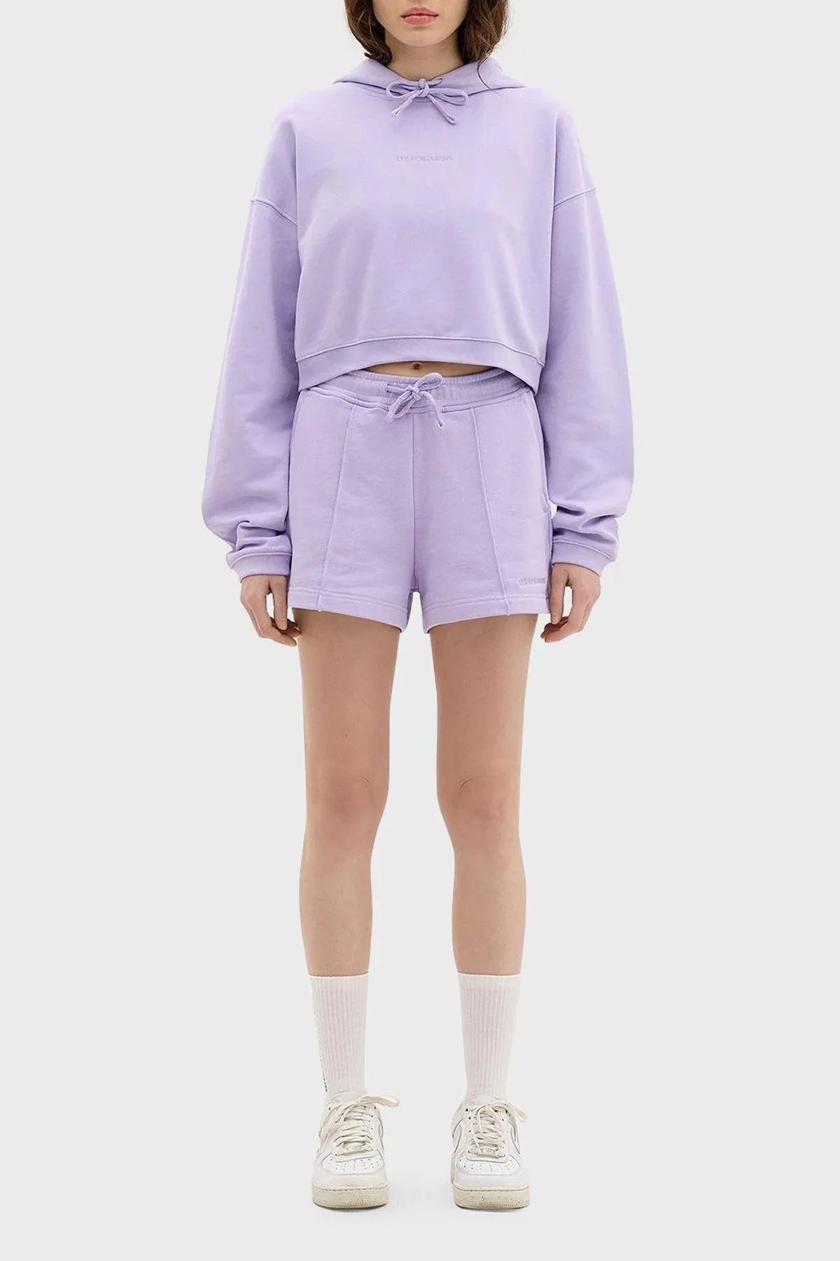 Les Benjamins Belden Bağlamalı Cepli % 100 Pamuk Bayan Short LB24SSESSFUSO-303 LİLA - 10