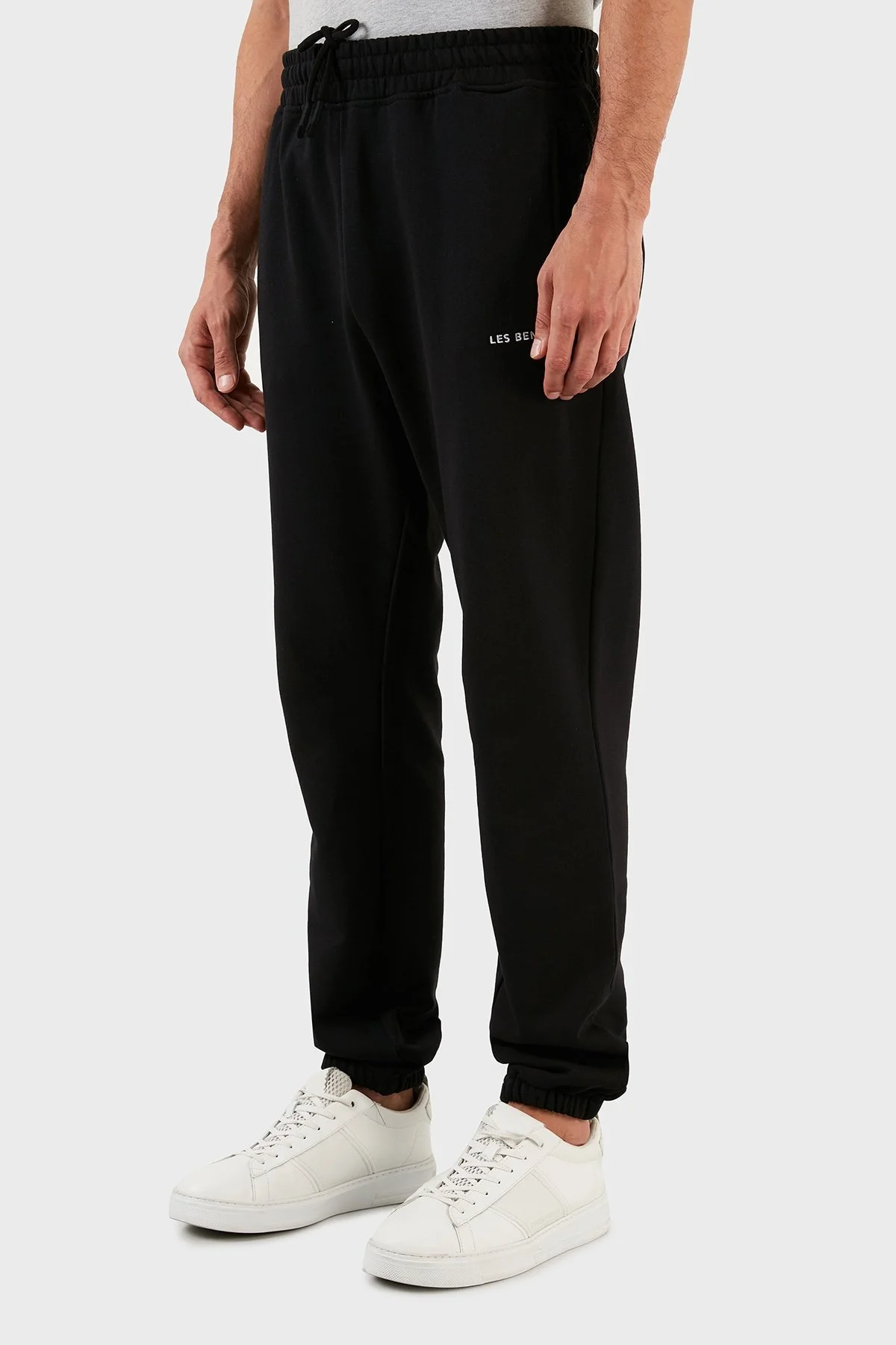 Les Benjamins Regular Fit Belden Bağlamalı Cepli % 100 Pamuk Erkek Pantolon LB21SSCORMUSP-001 SİYAH - 3