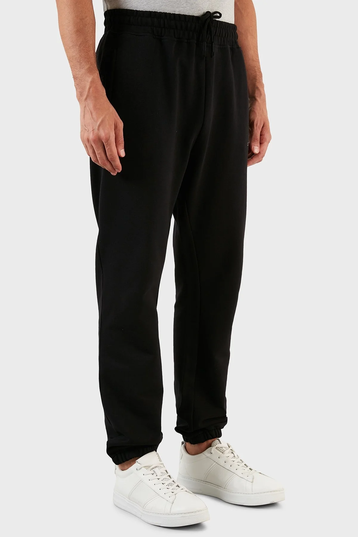 Les Benjamins Regular Fit Belden Bağlamalı Cepli % 100 Pamuk Erkek Pantolon LB21SSCORMUSP-001 SİYAH - 4