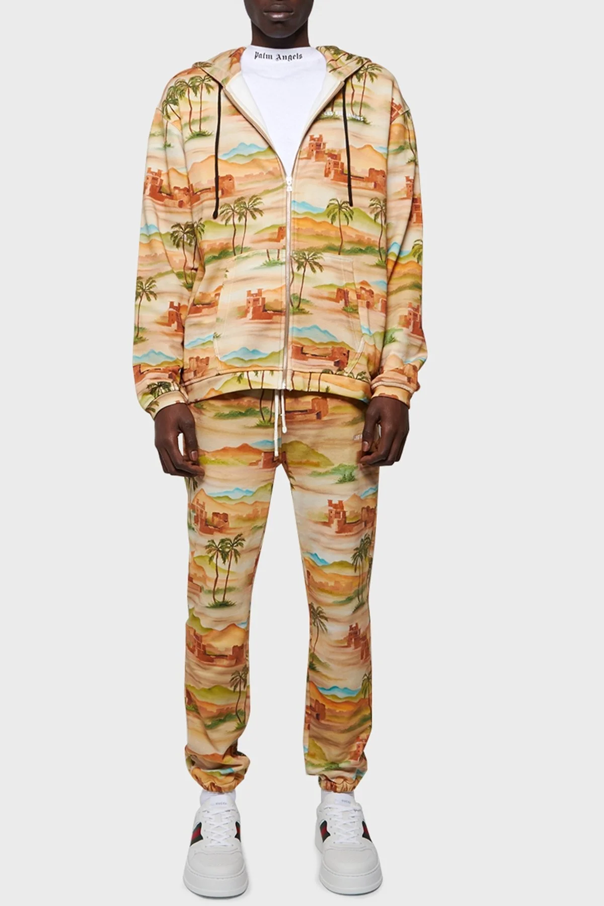 Les Benjamins Belden Bağlamalı Cepli % 100 Pamuk Erkek Pantolon LB22SSTMJMUSP-001 CAMEL-BEJ - 1