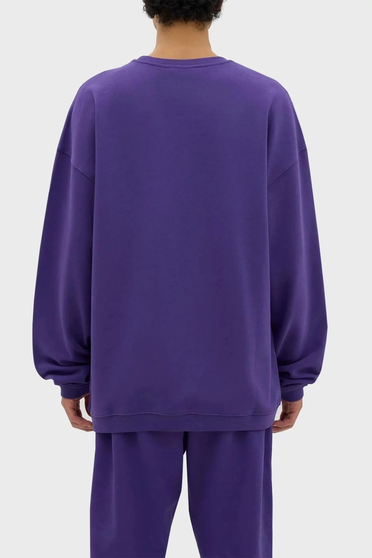 Les Benjamins Bisiklet Yaka % 100 Pamuk Relaxed Fit Erkek Sweat LB23FWESSMUSW-305 MOR - 3