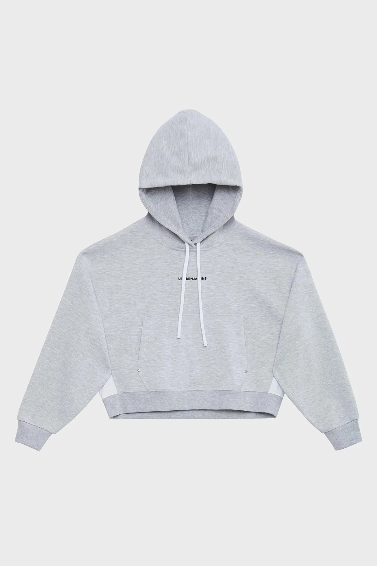 Les Benjamins Crop Fit Kapüşonlu Bayan Sweat LB23FWCLAFUHD-401 GRİ - 6