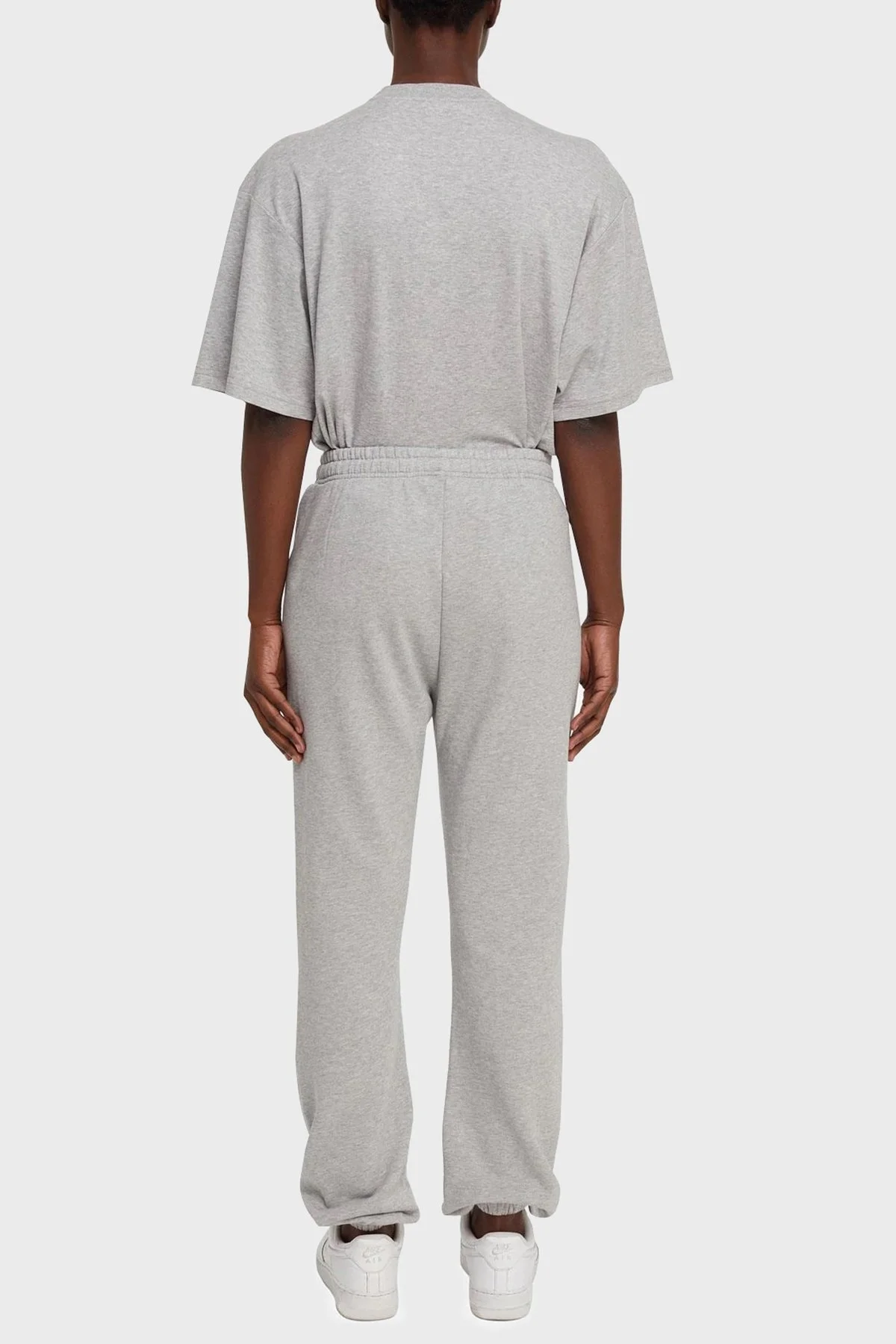 Les Benjamins Elastik Bel Bantlı Cepli % 100 Pamuk Pantolon Bayan Eşofman Altı LB21SSCORFUSP-003 AÇIK GRİ - 4