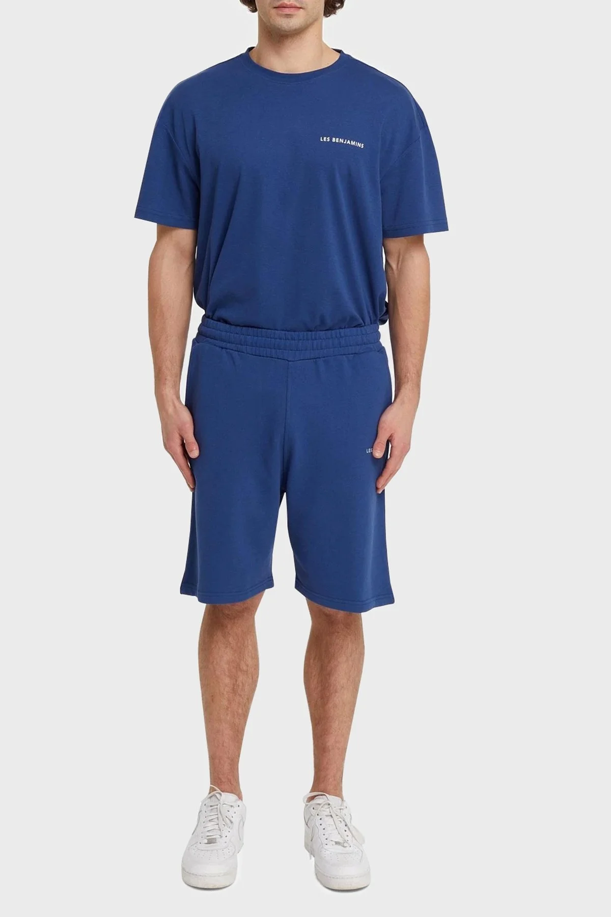 Les Benjamins Elastik Bel Bantlı Cepli % 100 Pamuk Erkek Short LB21SSCORMUSO-003 LACİVERT - 1