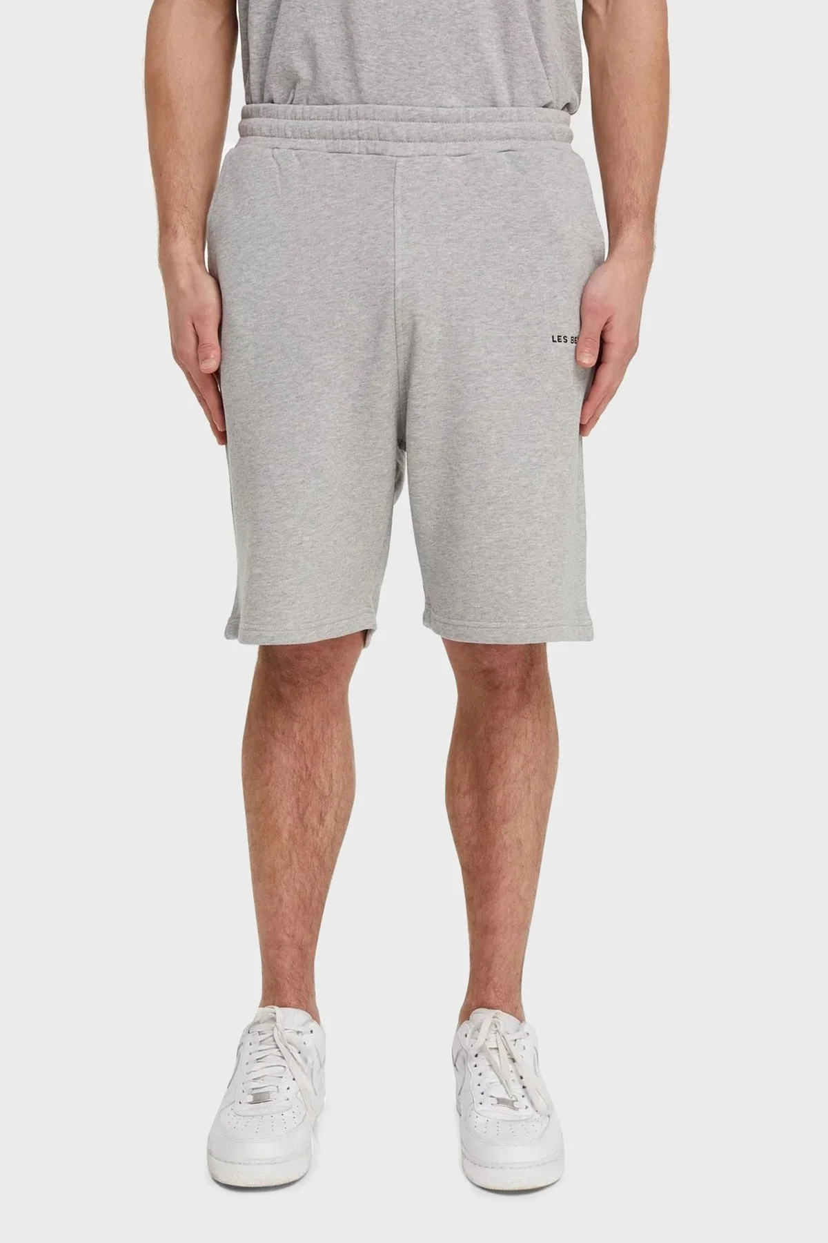 Les Benjamins Elastik Bel Bantlı Cepli % 100 Pamuk Erkek Short LB21SSCORMUSO-004 GRİ - 1