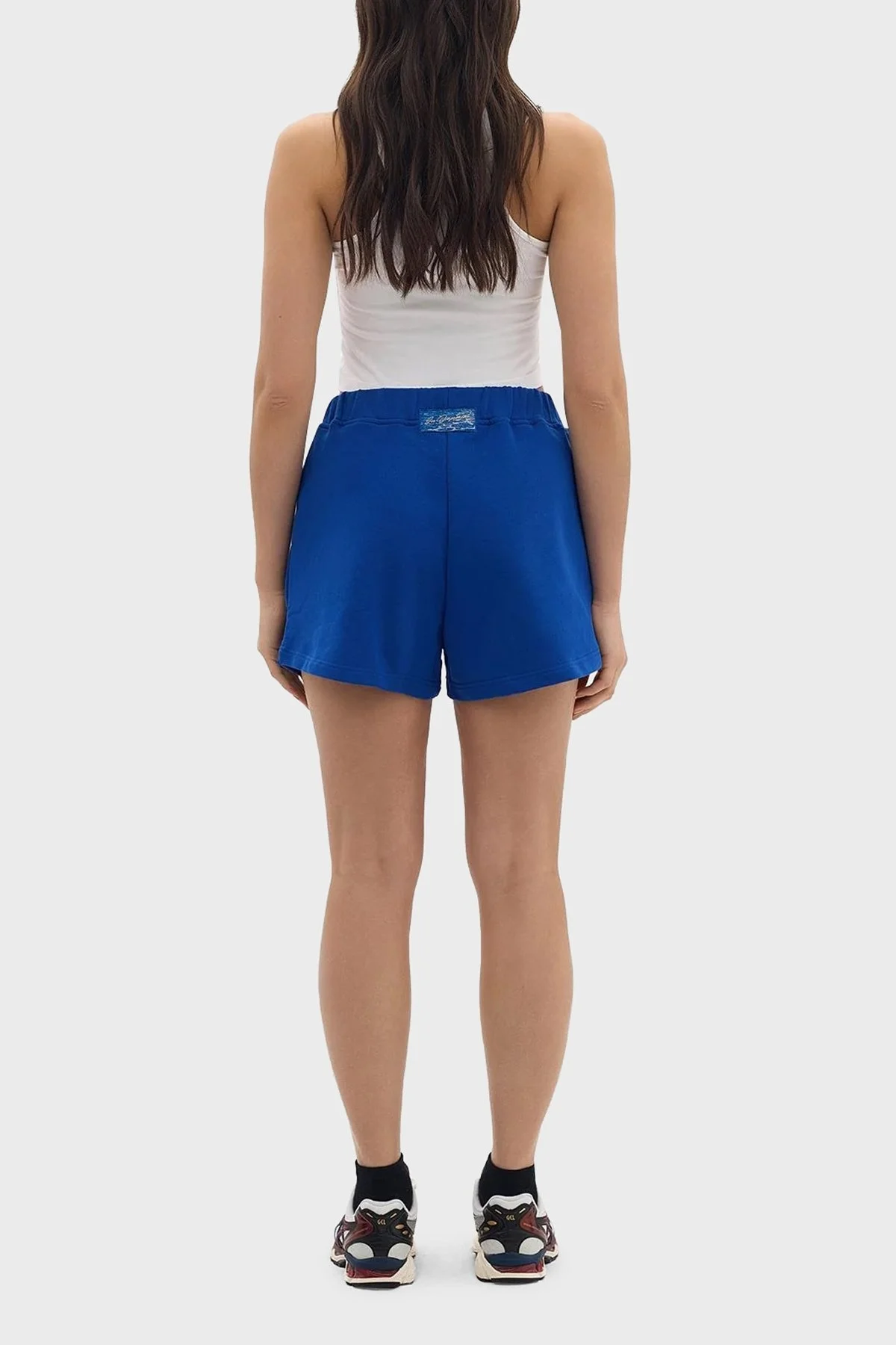 Les Benjamins Elastik Bel Bantlı Pamuklu Cepli Bayan Short LB24SSKISFUSO-002 MAVİ - 5
