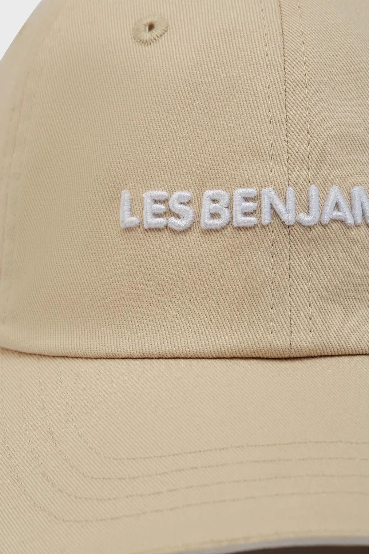 Les Benjamins Logo İşlemeli % 100 Pamuk Unisex Şapka LB23SSESSUUCP-008 BEJ - 9