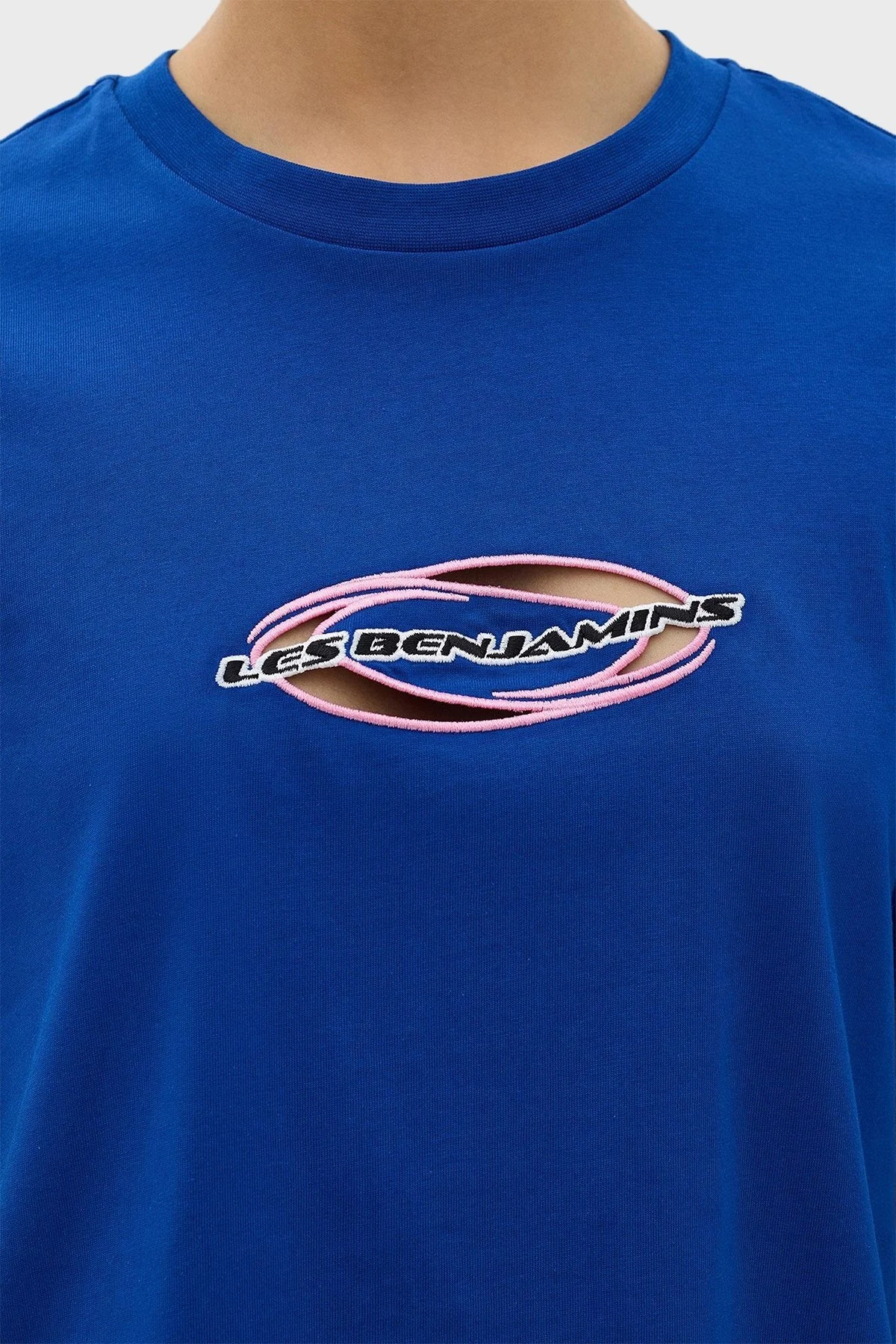 Les Benjamins Logolu Bisiklet Yaka Regular Fit Bayan T Shirt LB24SSKISFUTS-007 SAKS - 5