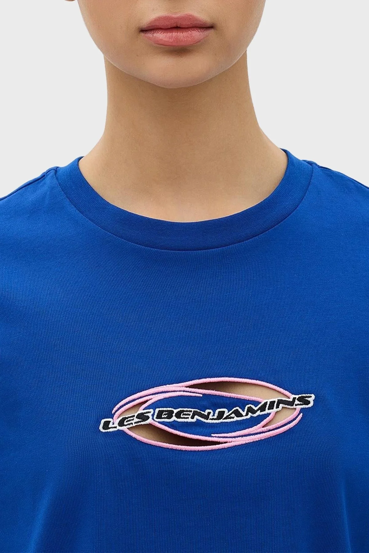 Les Benjamins Logolu Bisiklet Yaka Regular Fit Bayan T Shirt LB24SSKISFUTS-007 SAKS - 6