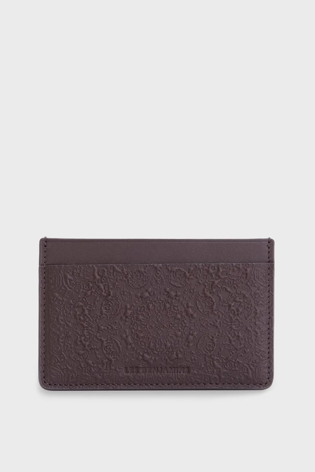 Les Benjamins Logolu Hakiki Deri Unisex Kartlık LBNOOSTMJUUWL-015 KAHVE - 1