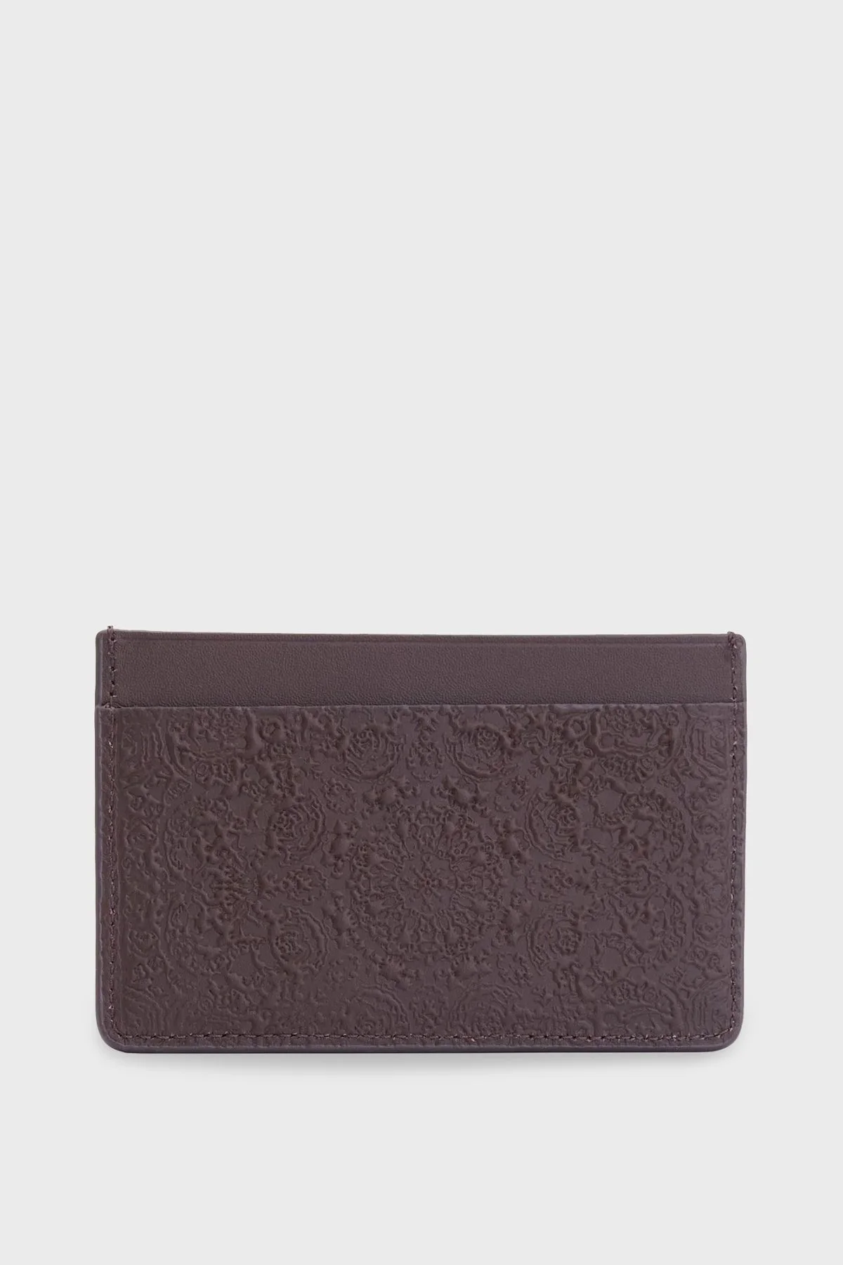 Les Benjamins Logolu Hakiki Deri Unisex Kartlık LBNOOSTMJUUWL-015 KAHVE - 2