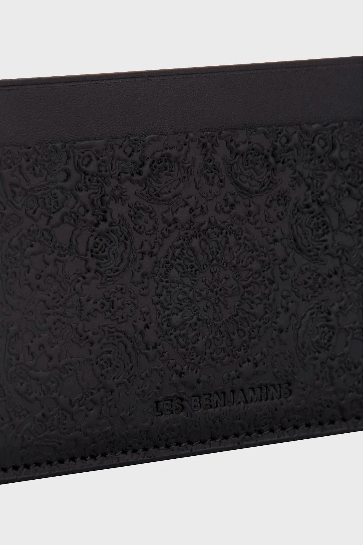 Les Benjamins Logolu Hakiki Deri Unisex Kartlık LBNOOSTMJUUWL-016 SİYAH - 3